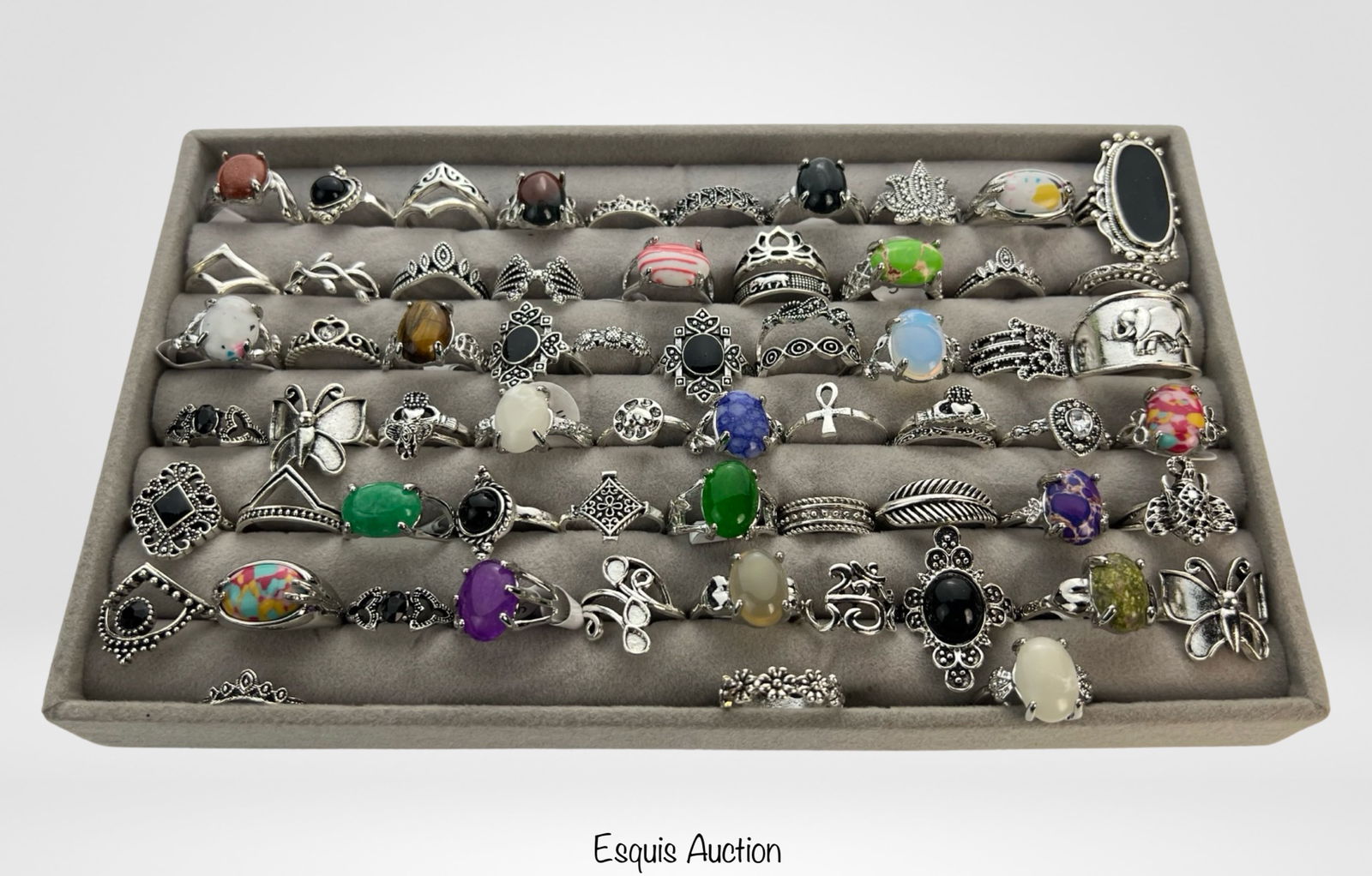 Collection of 69 Custom Jewelry Lady's Rings (1 of 4)