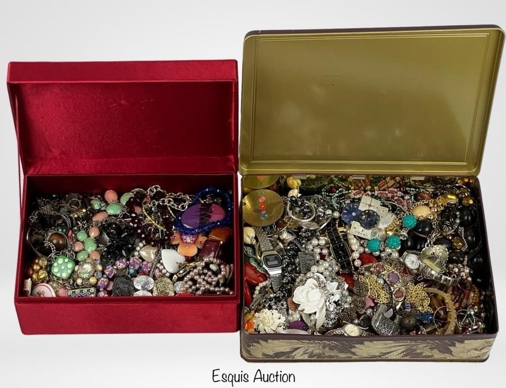 Two Vintage Boxes full of Unsearched Jewelry (1 of 4)