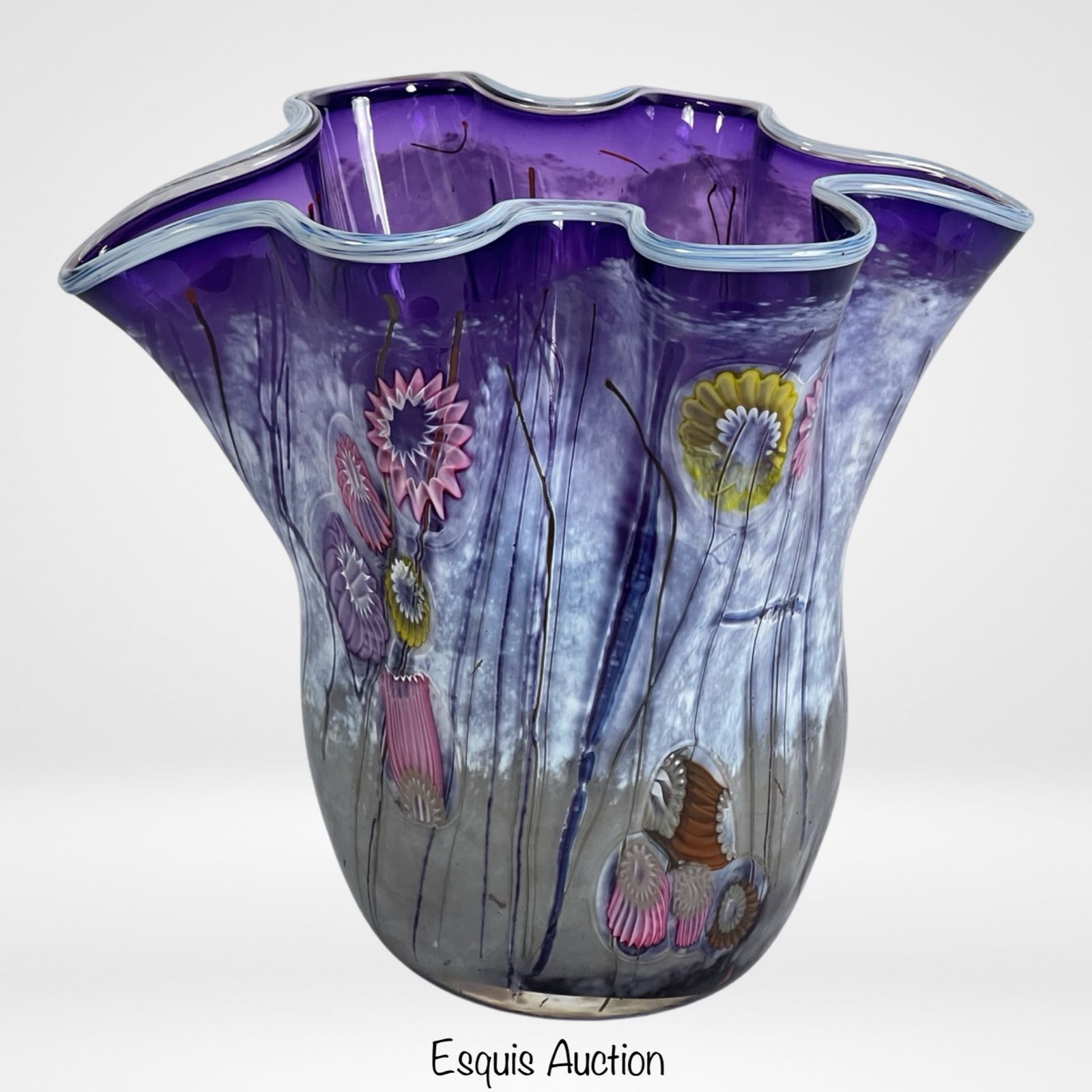 Paul Allen Counts Art Glass Hand Blown Vase (1 of 5)