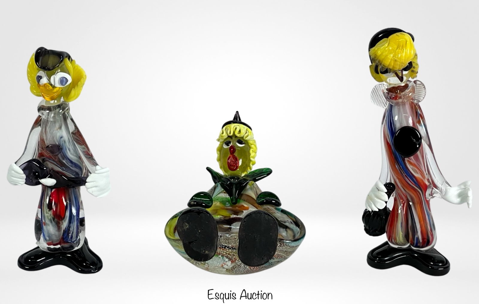 Murano Art Glass Hand Blown Clown Figurines (1 of 7)