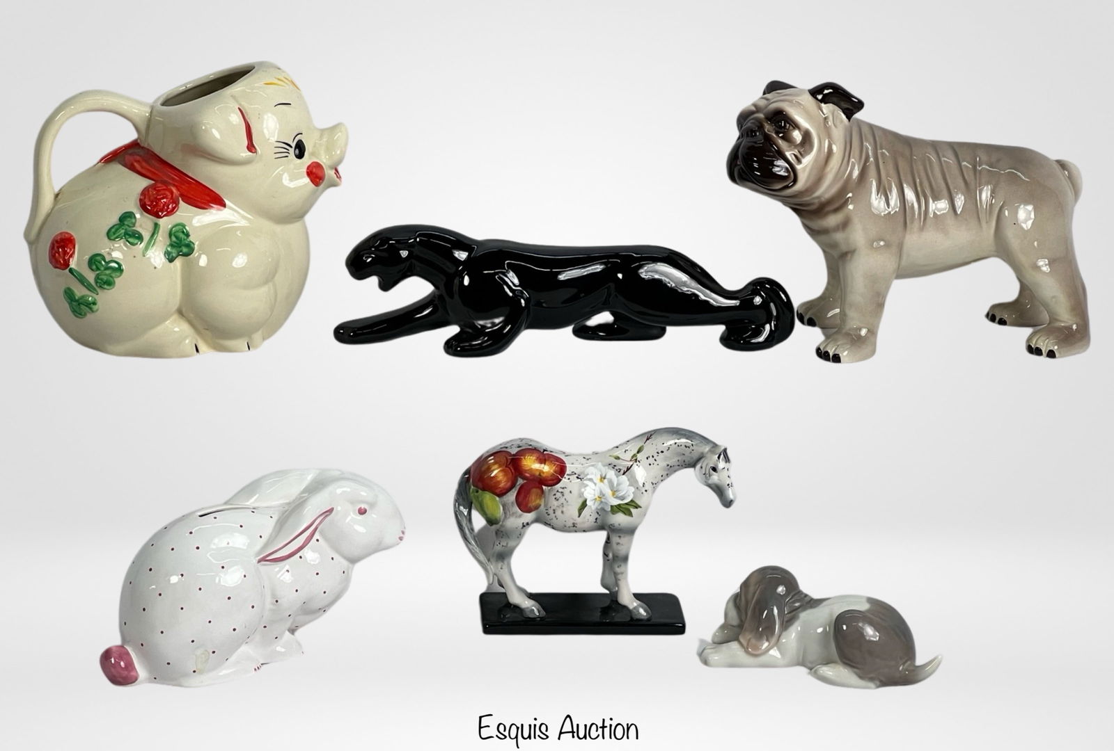 Animal Figurines- Lladro, Tiffany, Shawnee (1 of 9)