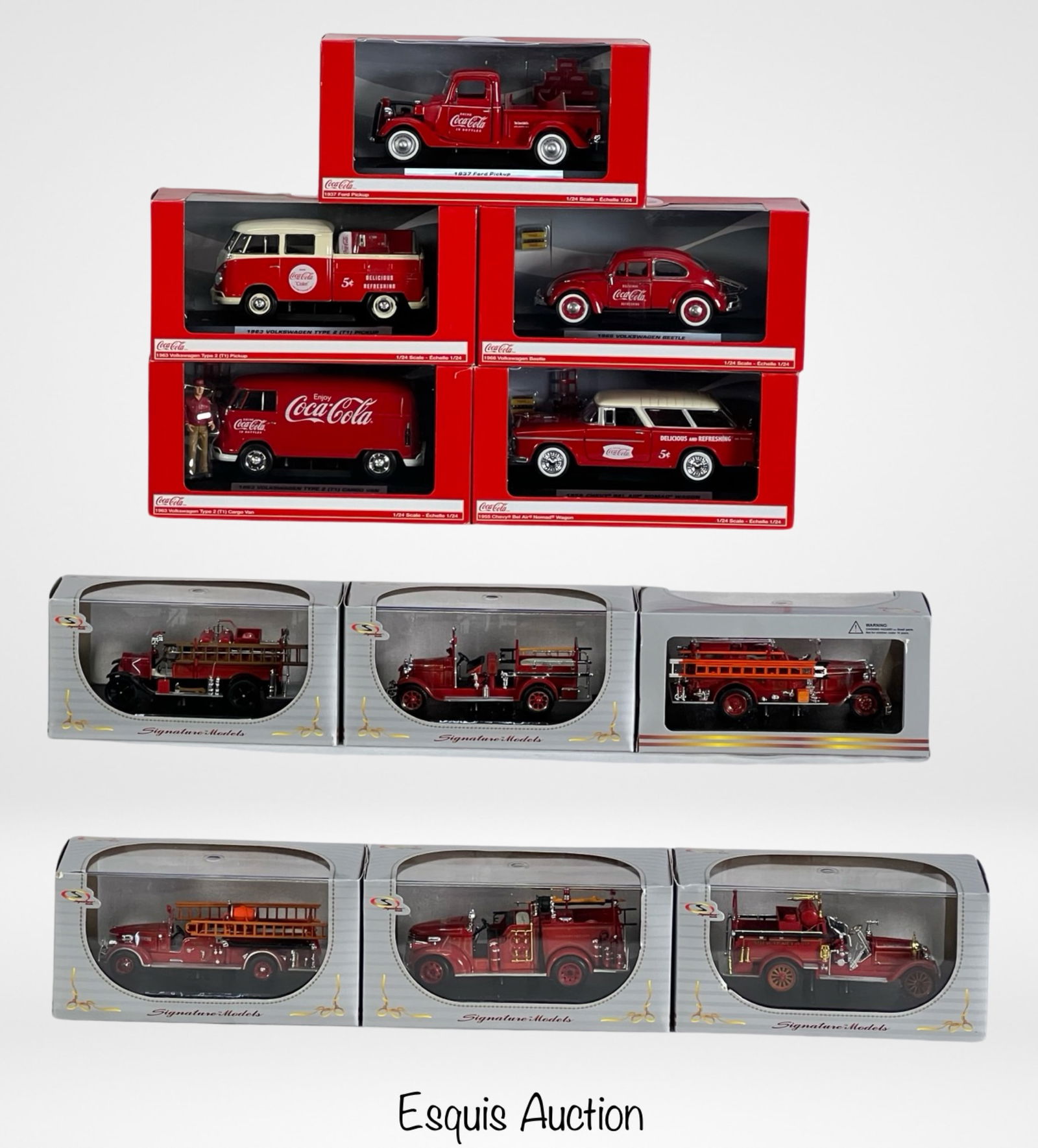 Coca-Cola & Fire Trucks Die-Cast Car Models (1 of 5)