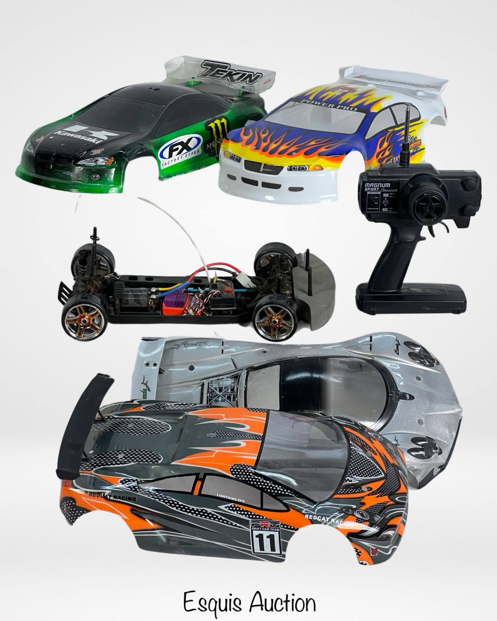 1/10 RC Car with 4 Bodies & Magnum Sport Transmitt (1 of 4)