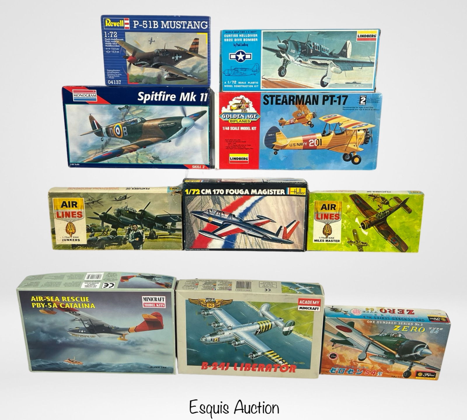 Vintage Military Airplanes Plastic Model Kits (1 of 4)