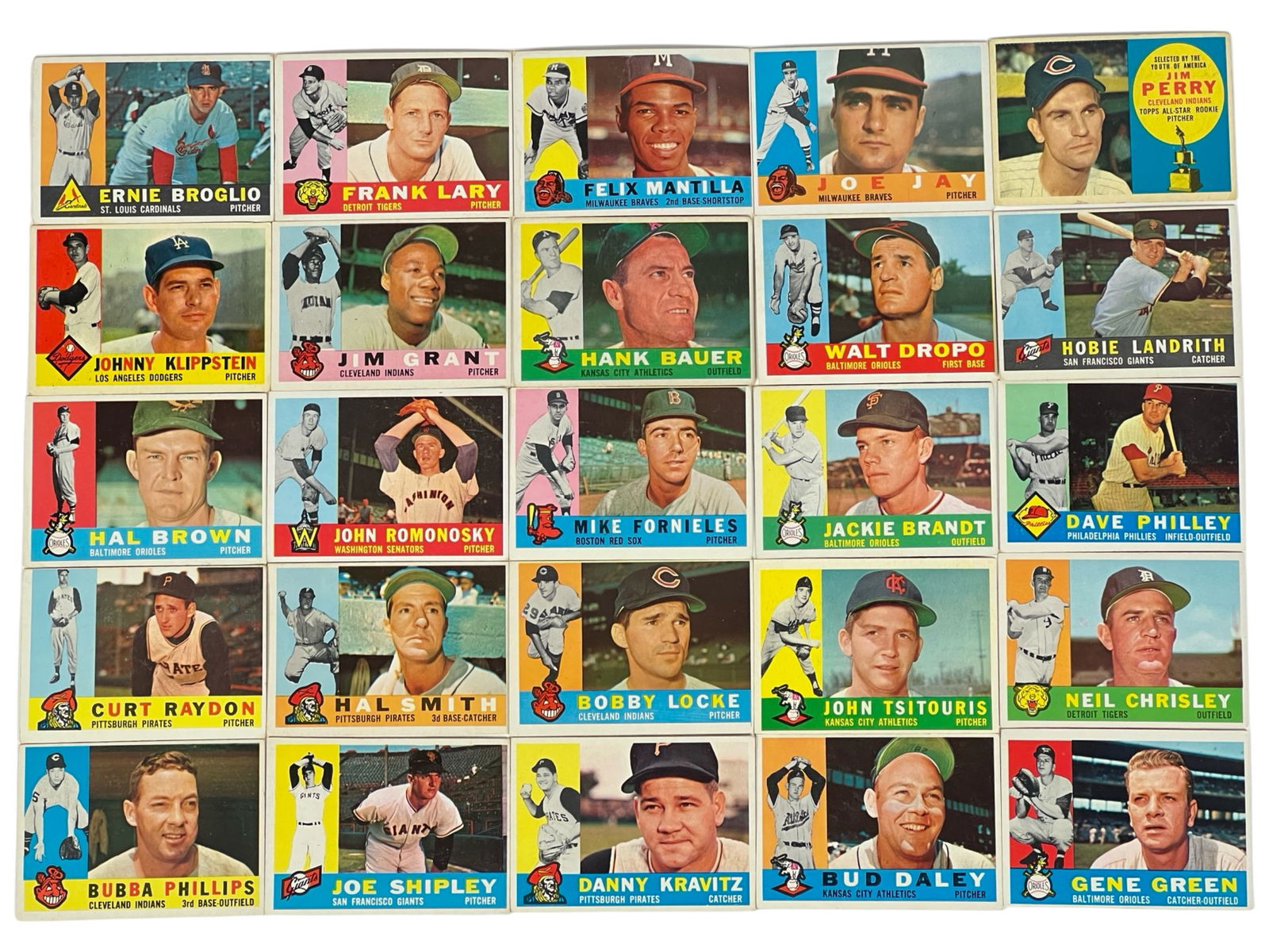 1960 Baseball Cards loaded with Stars- All EX+ (1 of 3)