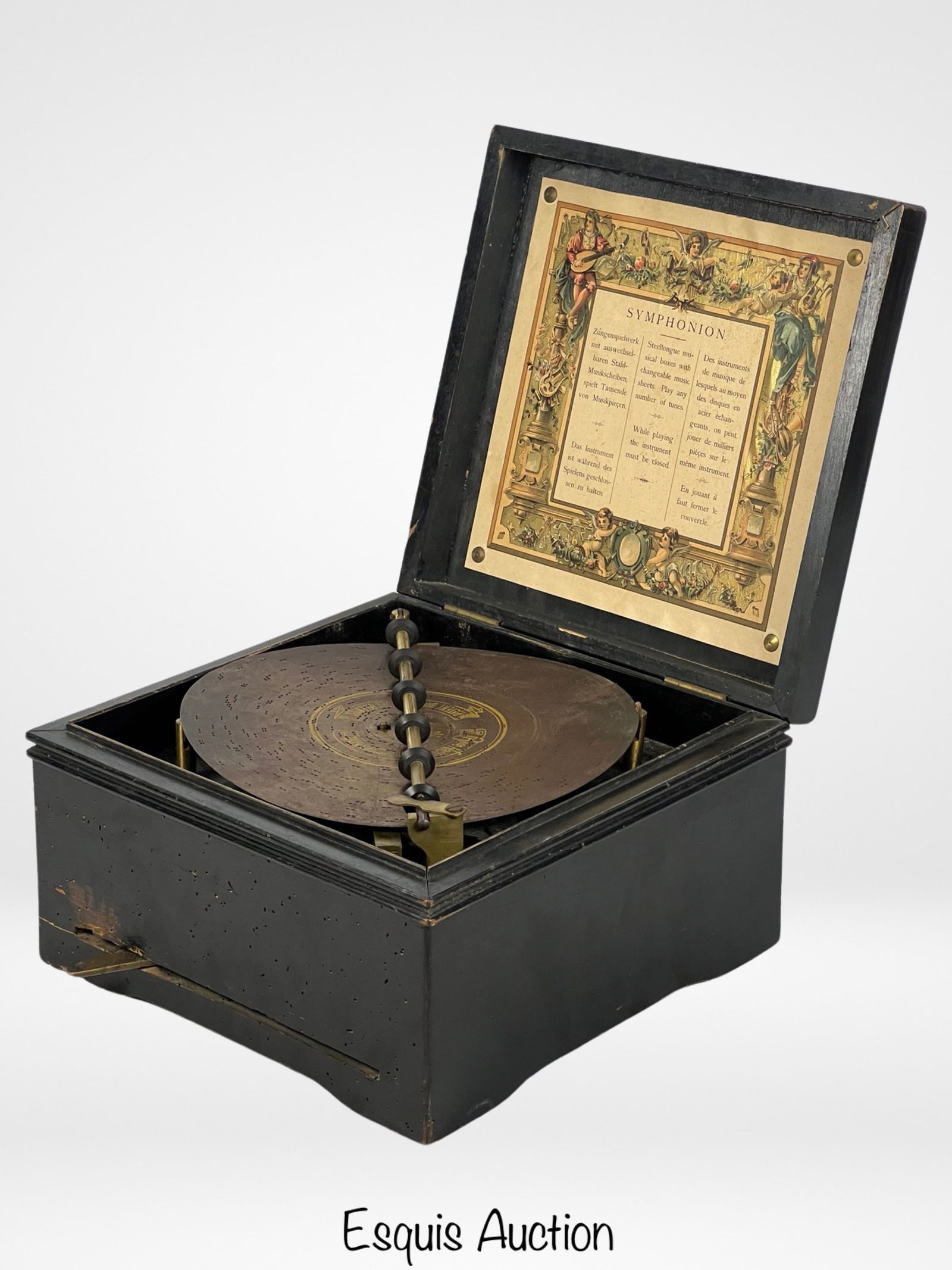 Antique Symphonion Brevete Patent Disc Music Box (1 of 9)