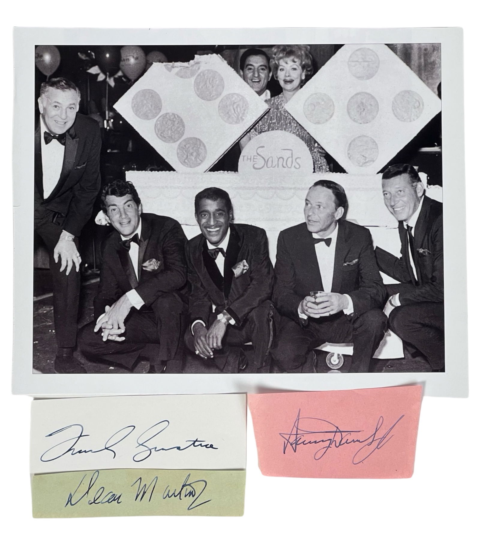 "The Rat Pack" Autographs- Frank Sinatra, Dean Mar (1 of 3)