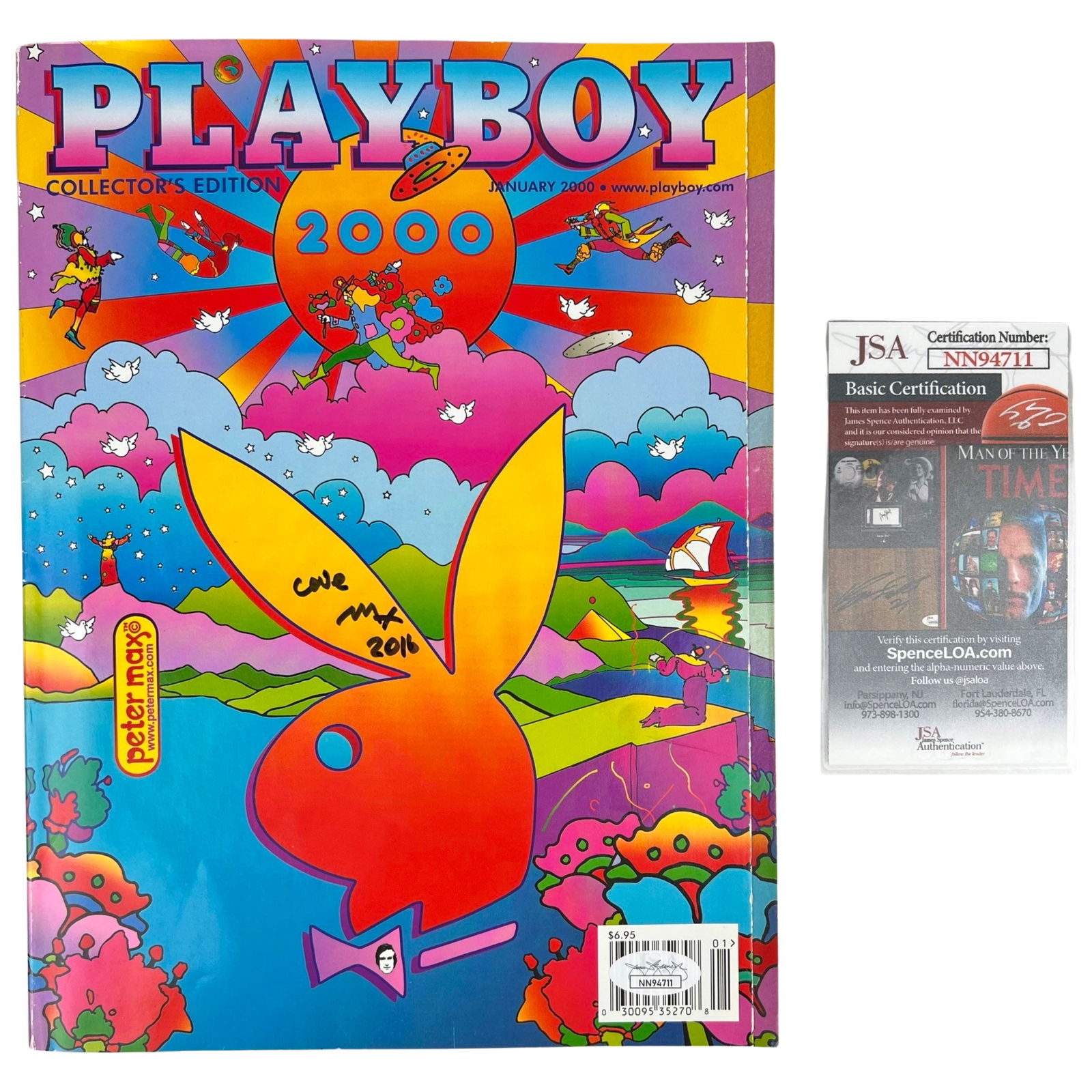 Peter Max Signed Playboy Magazine Cover (1 of 4)