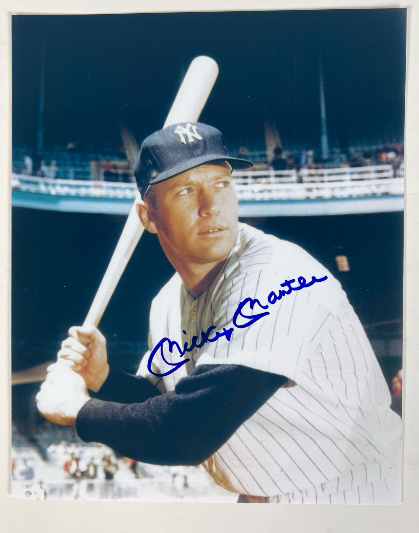 Mickey Mantle Autographed Baseball Photograph (1 of 3)