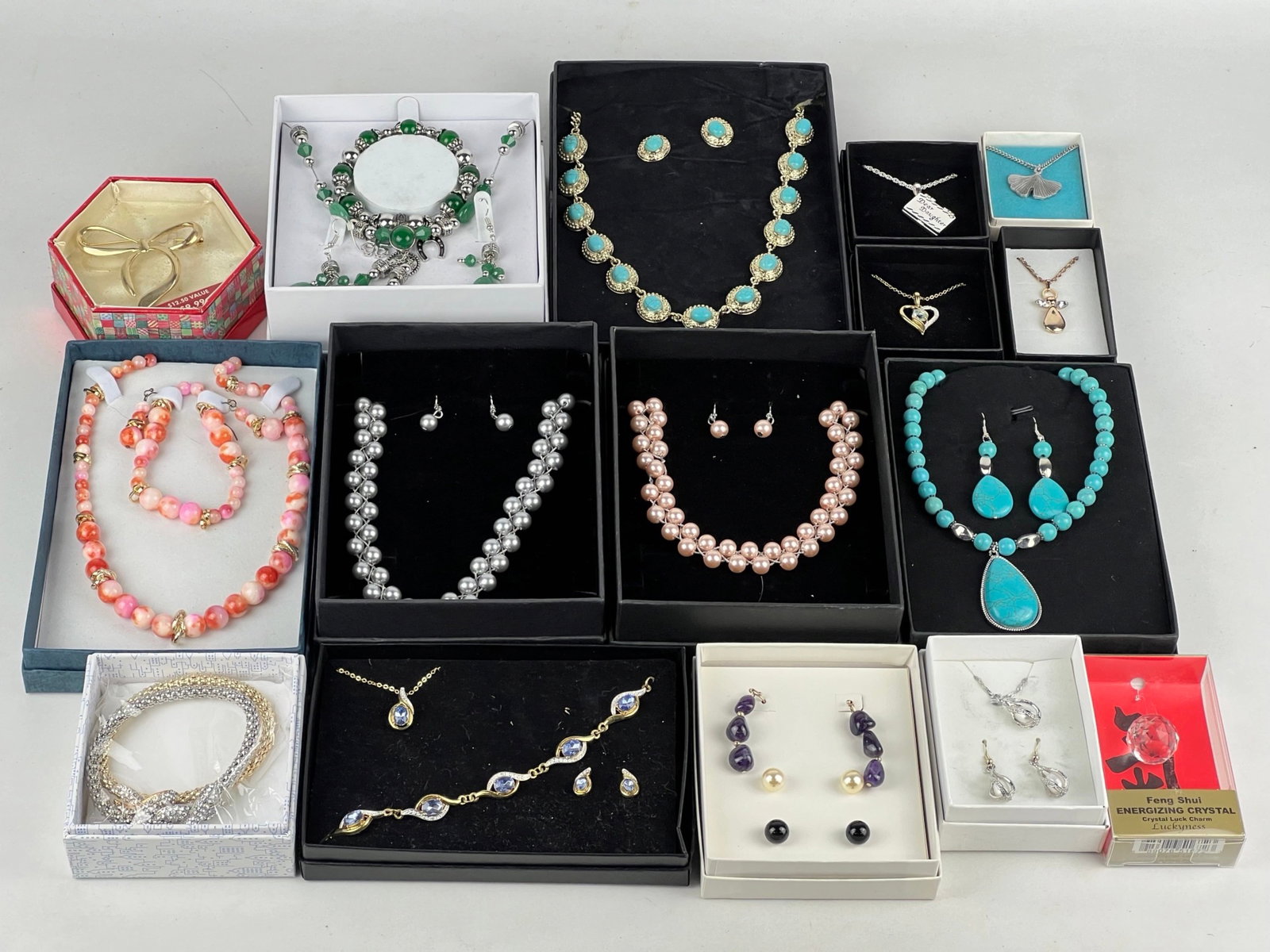Assortment of New Jewelry: Group of New Jewelry. All in boxes.
