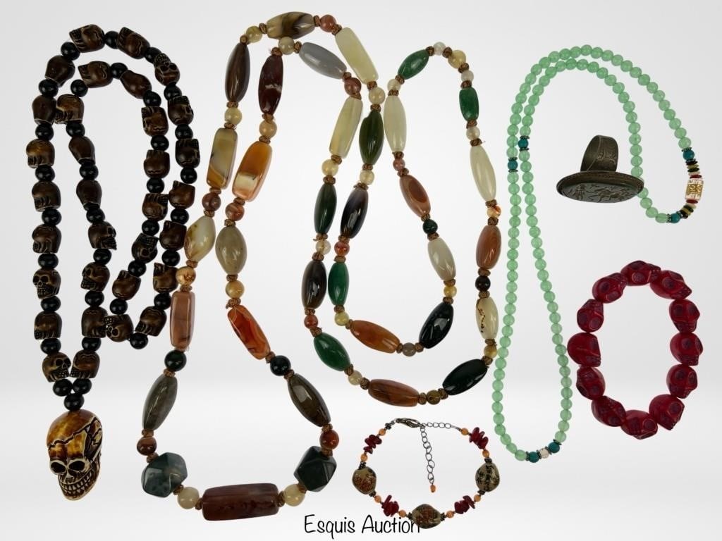 Group of Jewelry- Semi-Precious Stones Necklaces & (1 of 4)