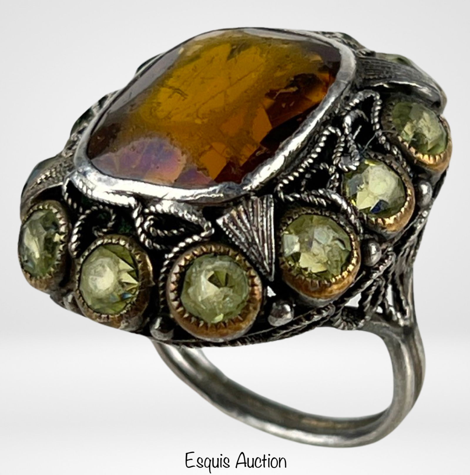 Antique Victorian Sterling Silver Lady's Ring (1 of 4)