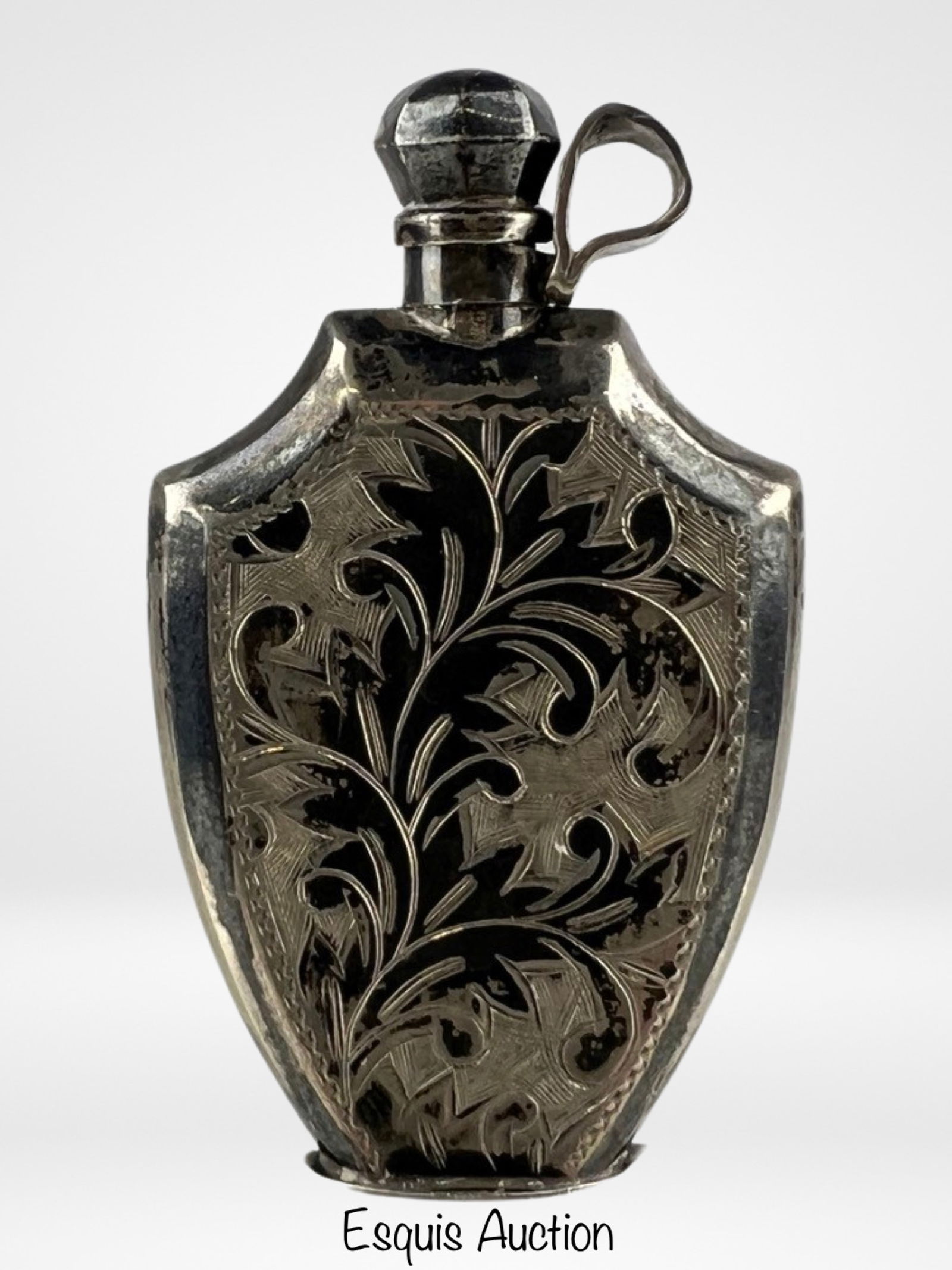 Vintage Sterling Silver Snuff / Perfume Bottle (1 of 5)