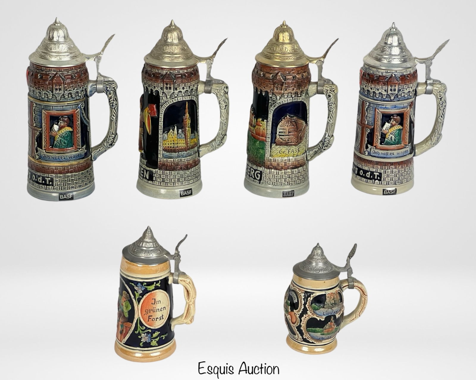 Vintage Original King Werk German Beer Steins (1 of 5)