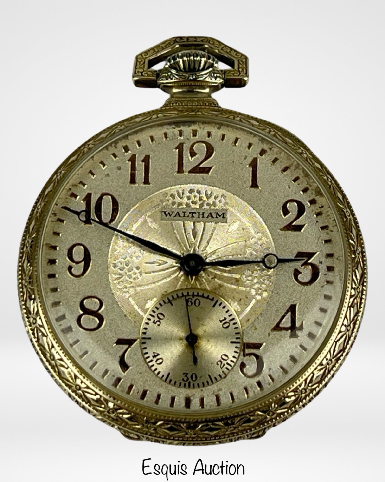 Antique Waltham 17 Jewels Pocket Watch GF: Antique Waltham 17 Jewels Pocket Watch in Gold Filled Case. Good overall condition, not running.