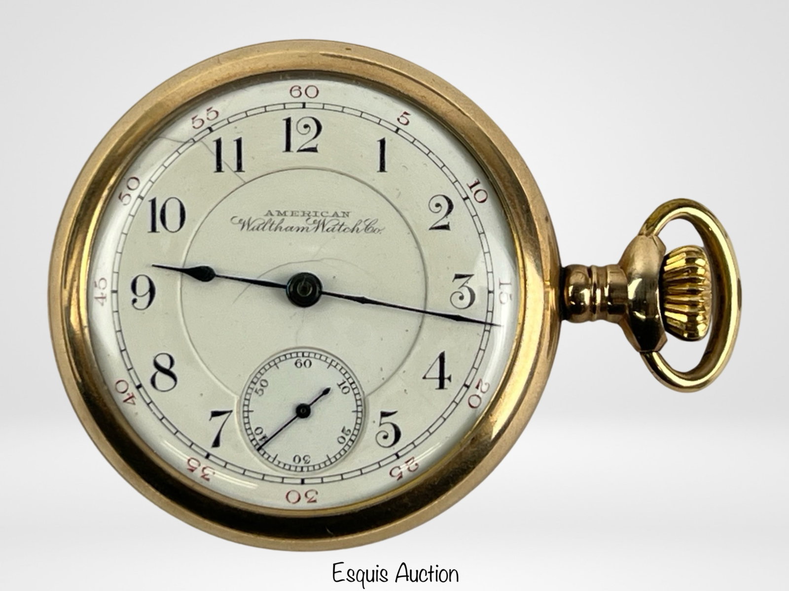 Antique American Waltham Pocket Watch in GF Case: Antique American Waltham Pocket Watch in Gold Filled Case. Good overall condition, not running.