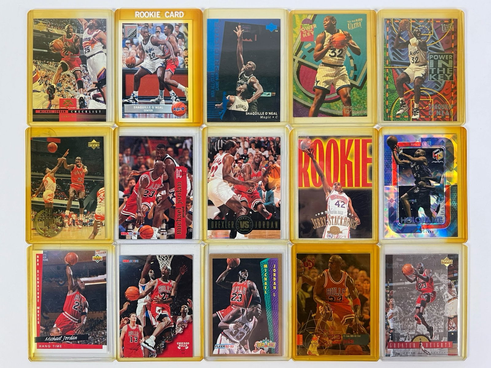 Basketball Cards- Jordan, O'Neal, Stackhouse (1 of 2)