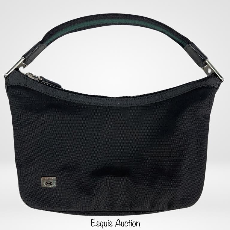 Black Gucci Web Baguette Shoulder Bag/ Purse (1 of 7)
