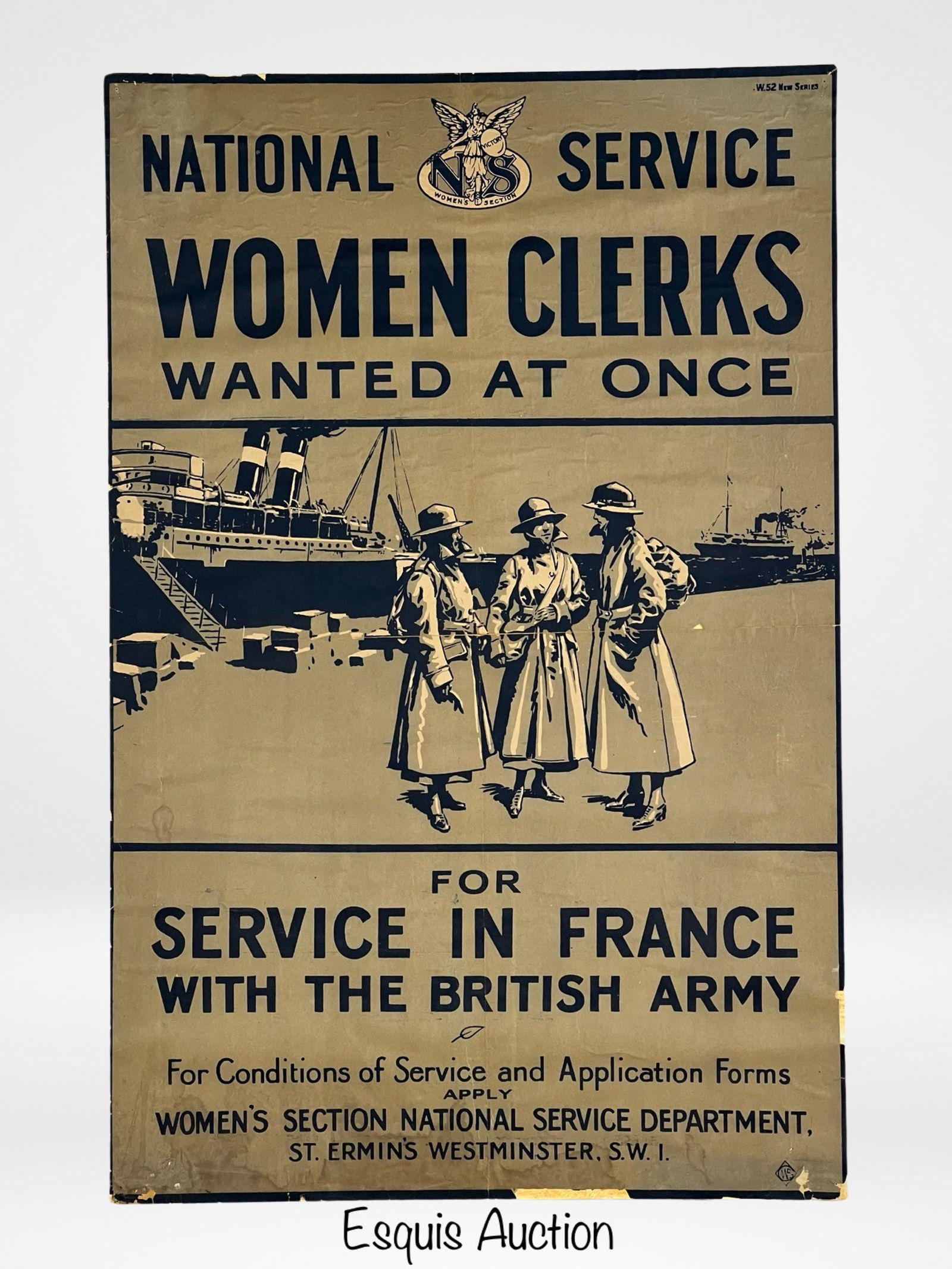 WWI National Service Women Clerks Wanted Poster (1 of 3)