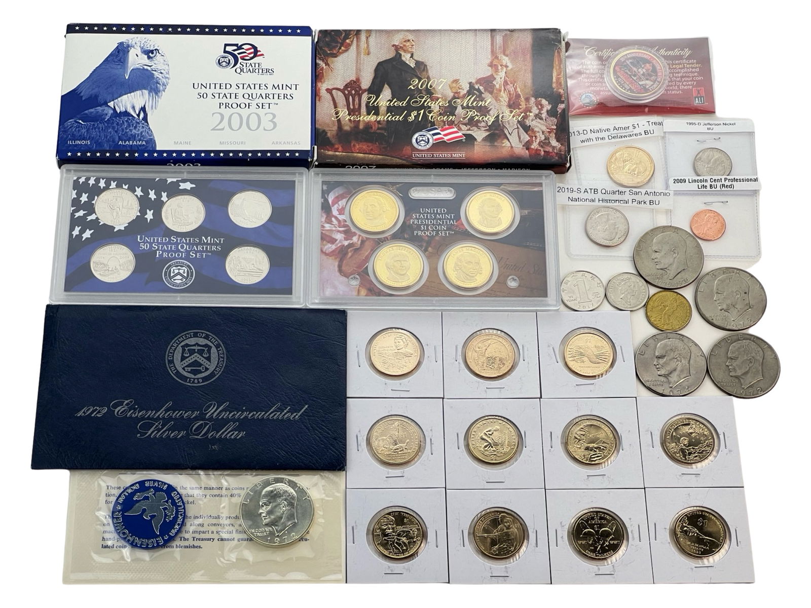 US Coins Collection- Proof Sets, Silver, Dollars (1 of 5)