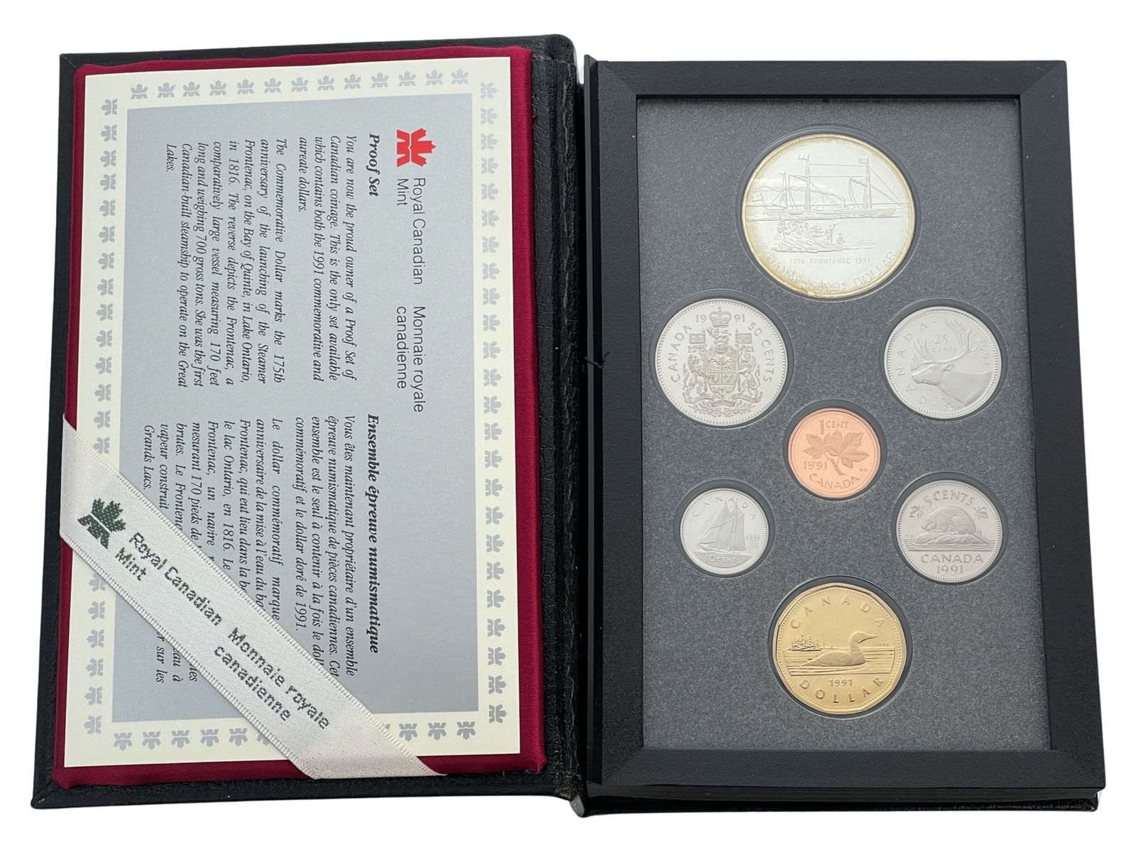 1991 Canadian Mint Proof Coin Set w/ Silver Dollar (1 of 4)