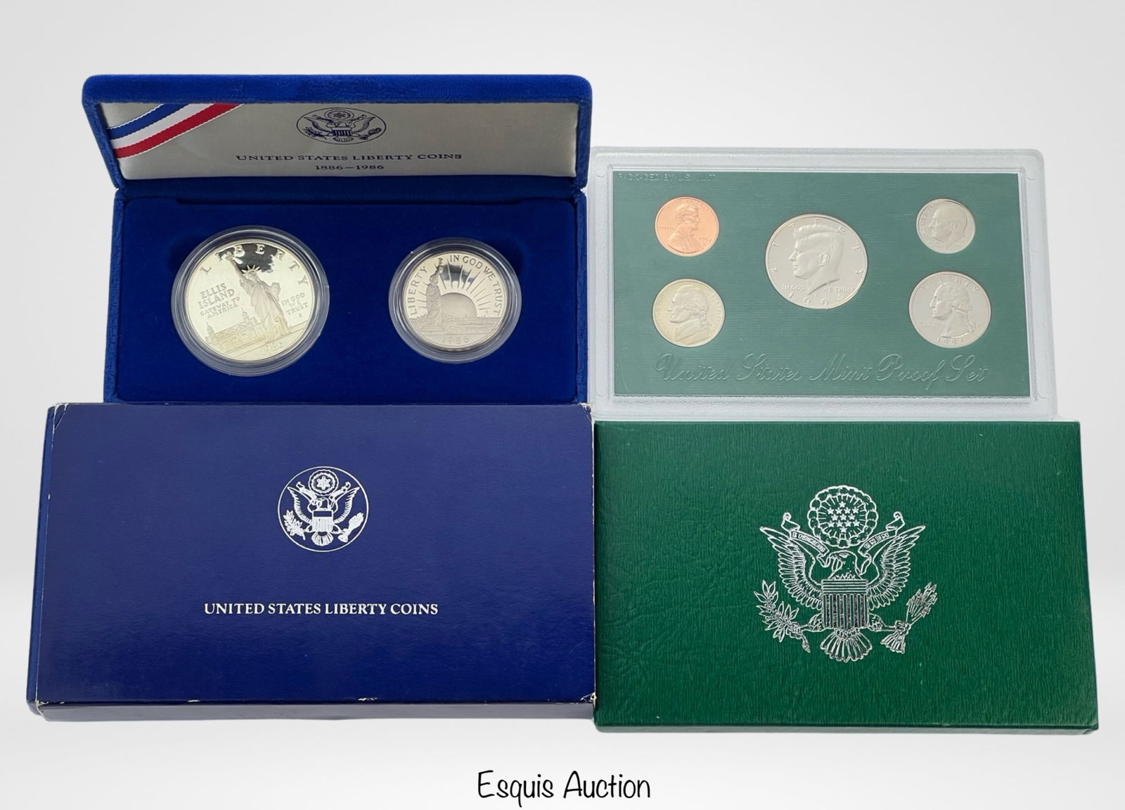 1986 US Silver Liberty Coins & 1994 Proof Set (1 of 6)