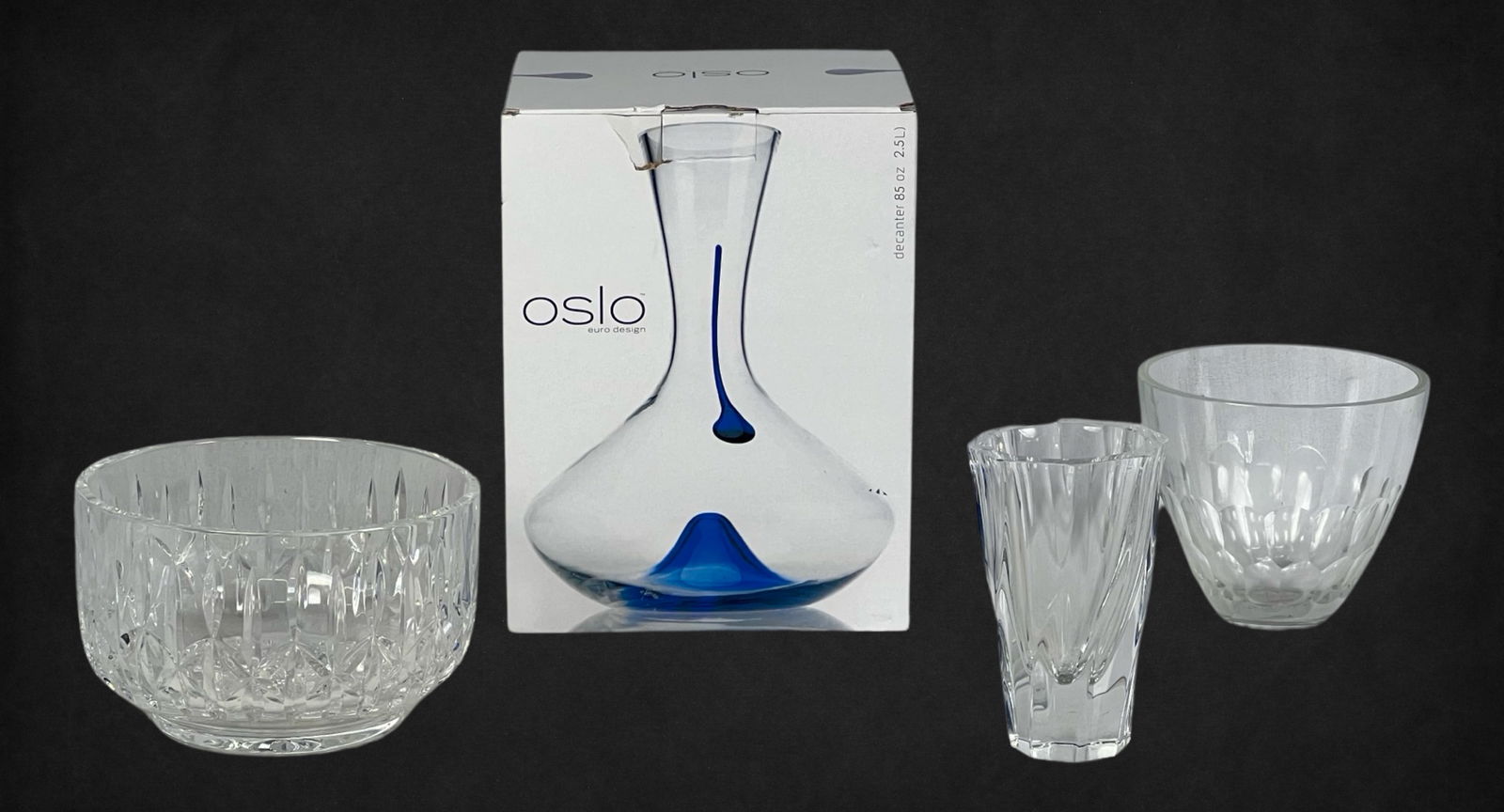 Waterford, Orrefors, Vera Wang Crystal Vases & Bow (1 of 6)