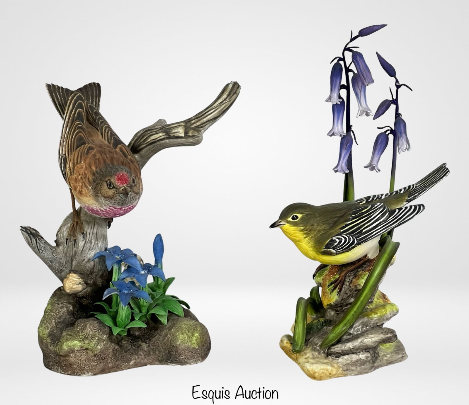 Boehm Linnet & Pine Warbler Bird Sculptures (1 of 5)