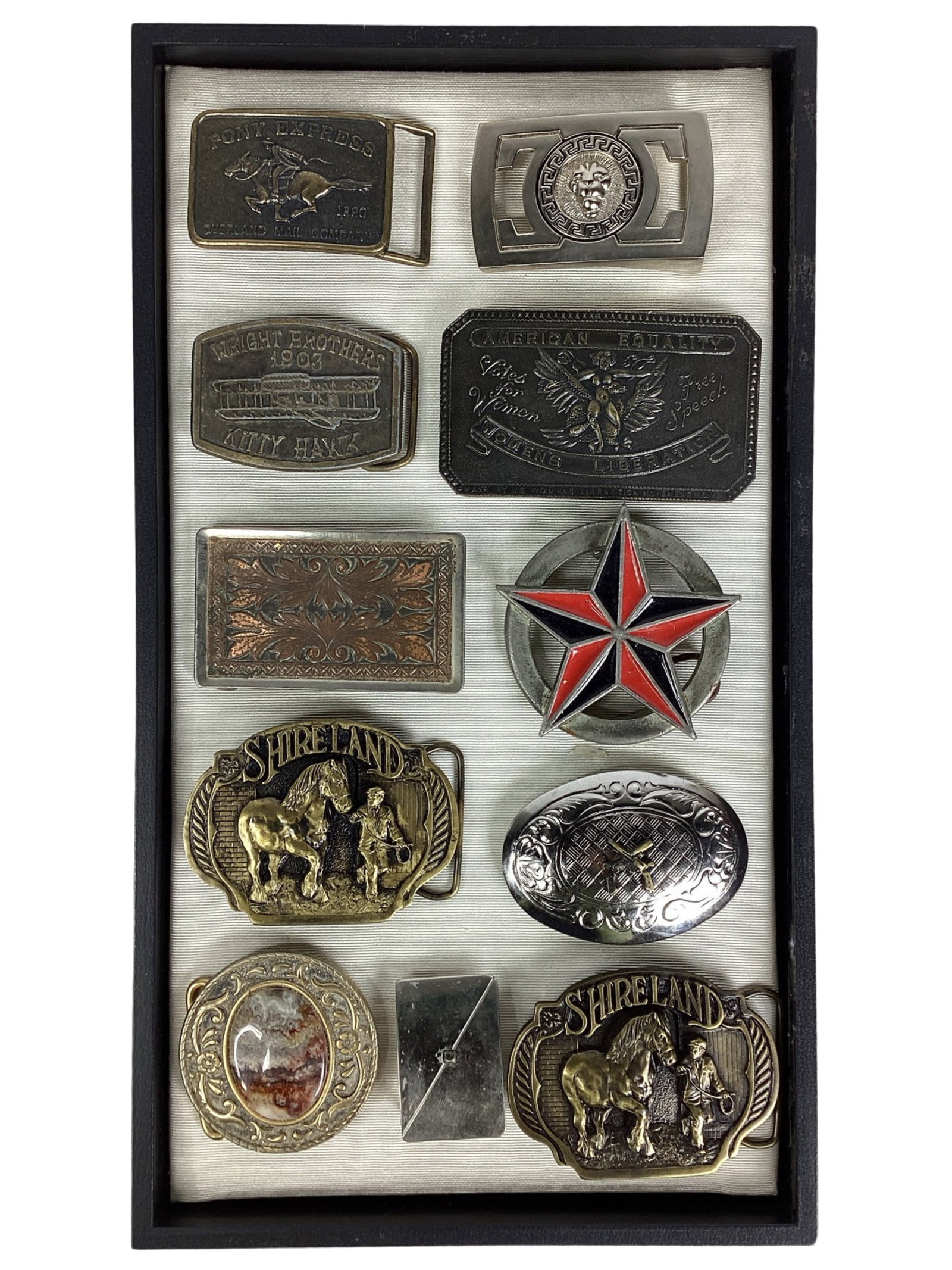 Group of Vintage Belt Buckles: Assortment of Vintage Belt Buckles