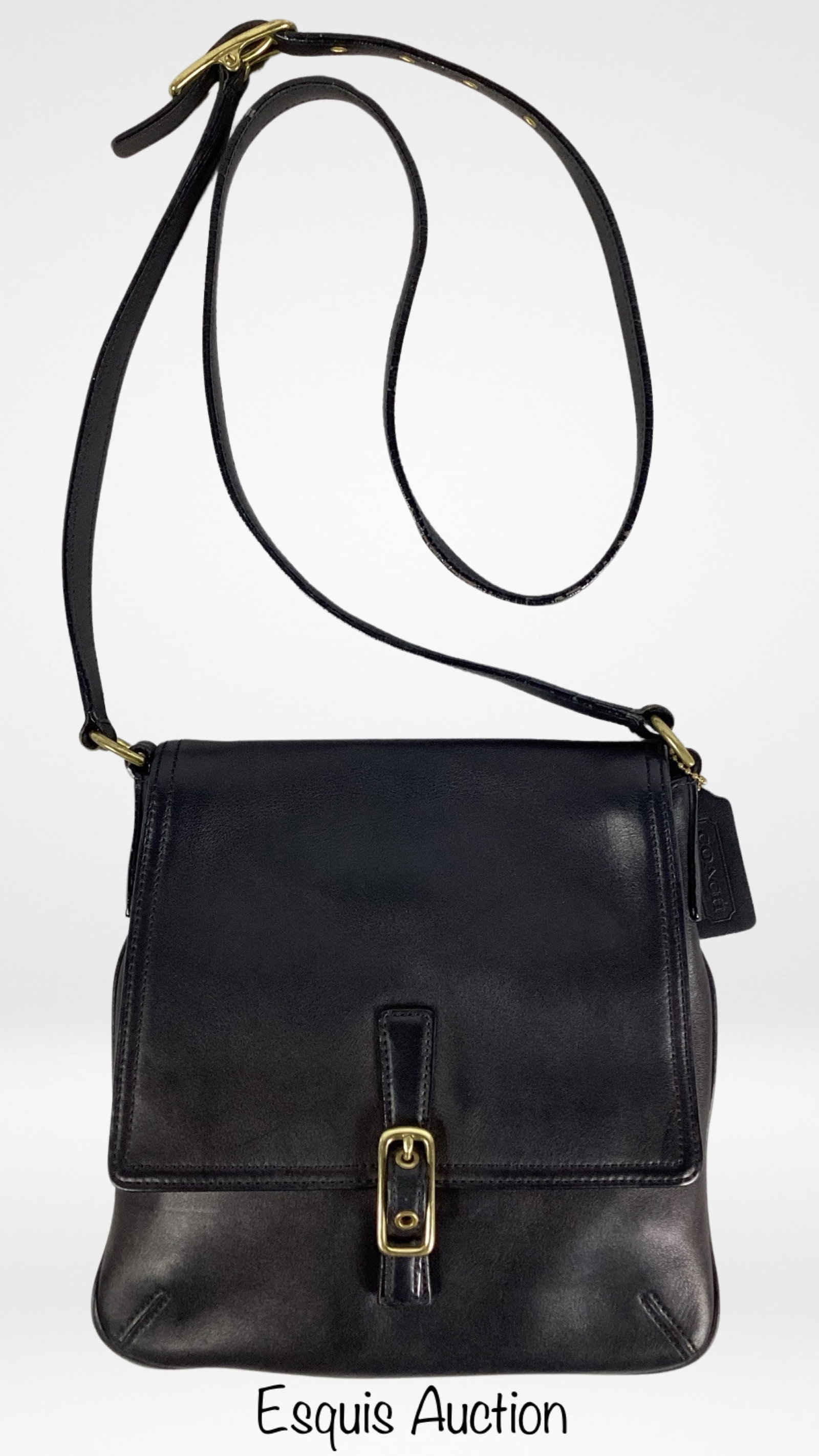 Coach Legacy Soft Black Leather Slim Bag (1 of 3)