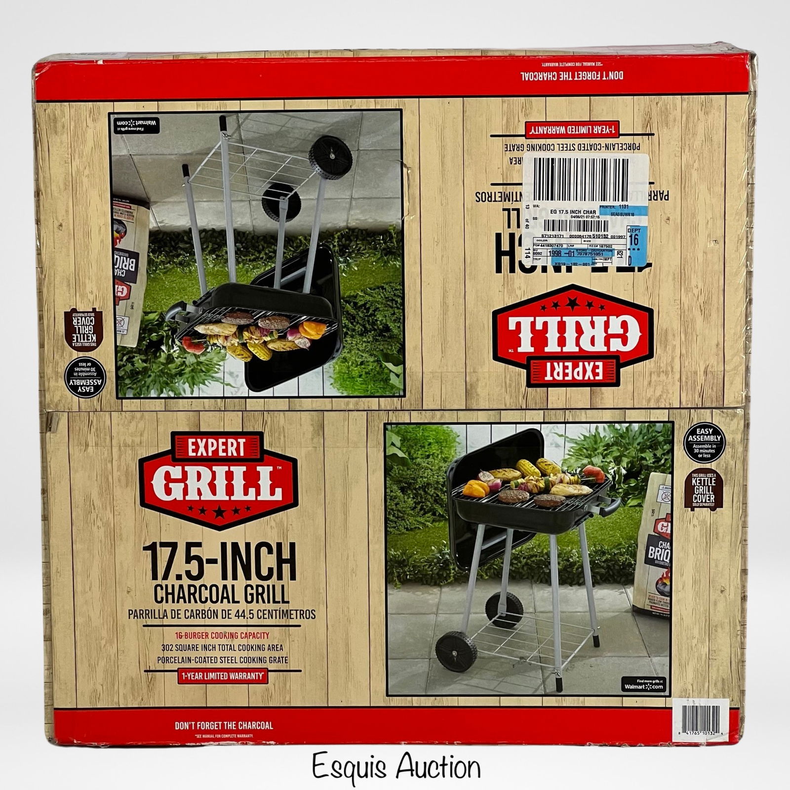 New Expert Grill  17 1/2" Charcoal Grill (1 of 2)
