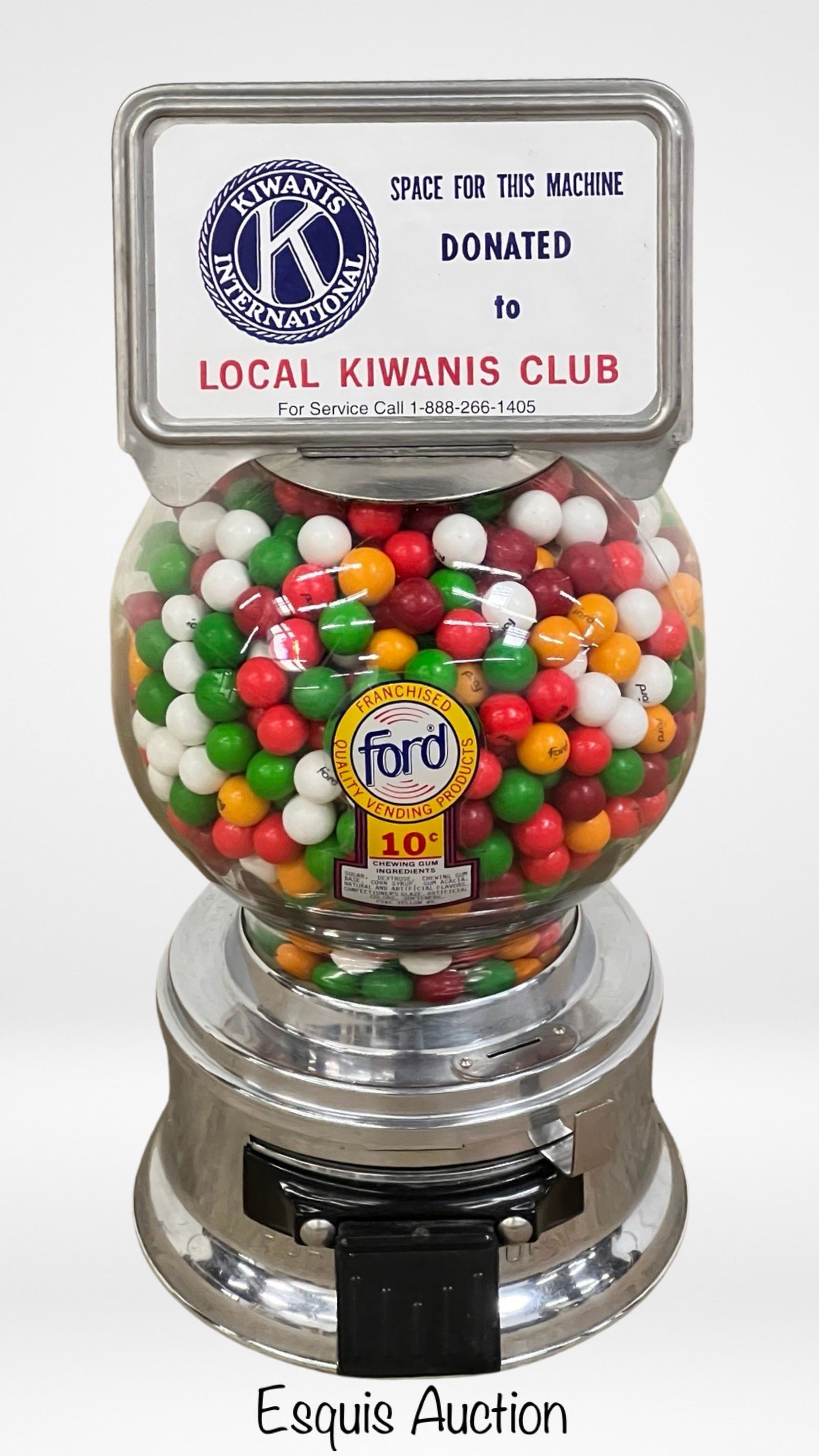 Vintage Ford Gum 10 Cent Gumball Machine (1 of 2)