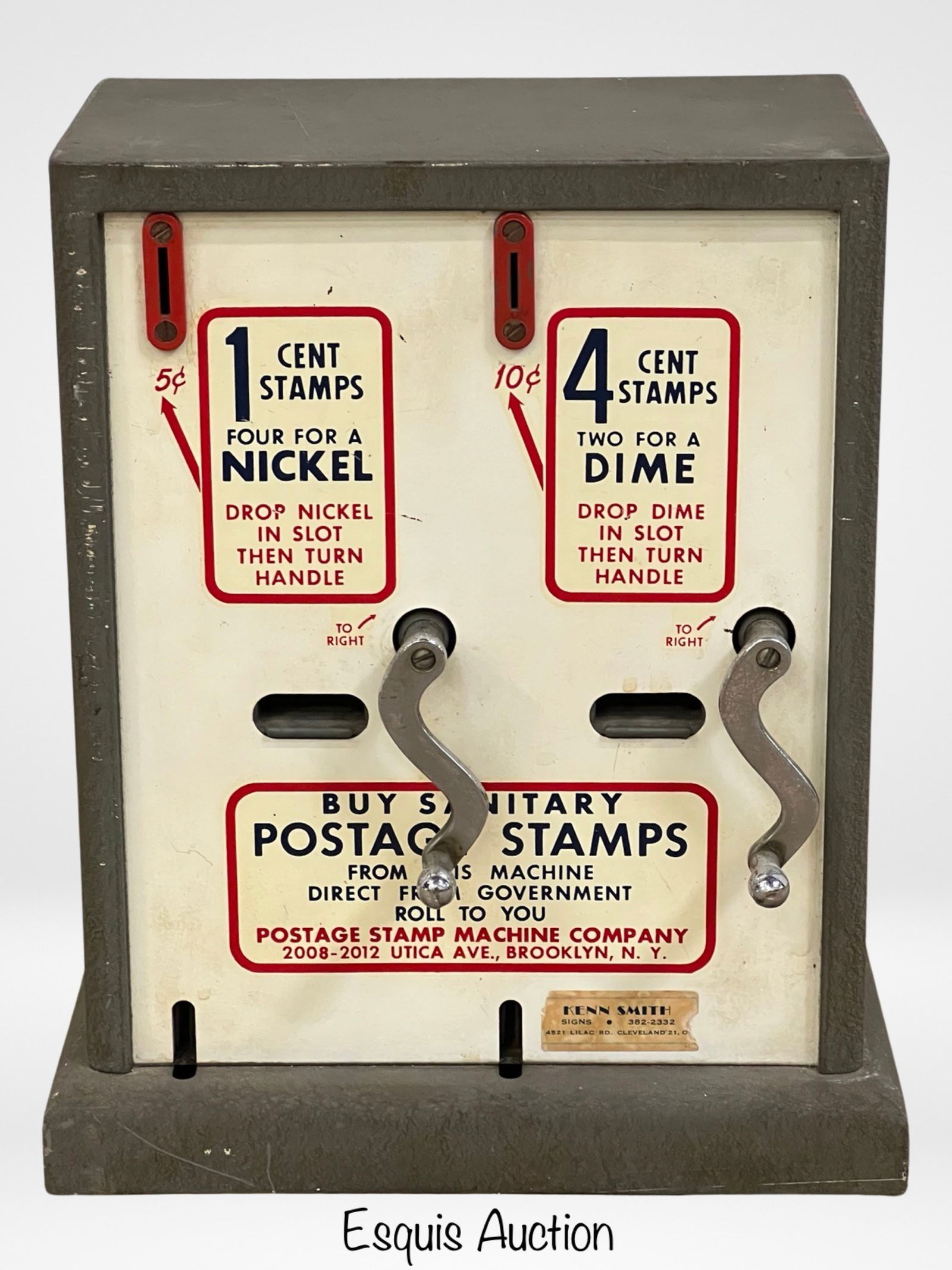 5 & 10 Cent US Stamp Double Slot Vending Machine (1 of 3)
