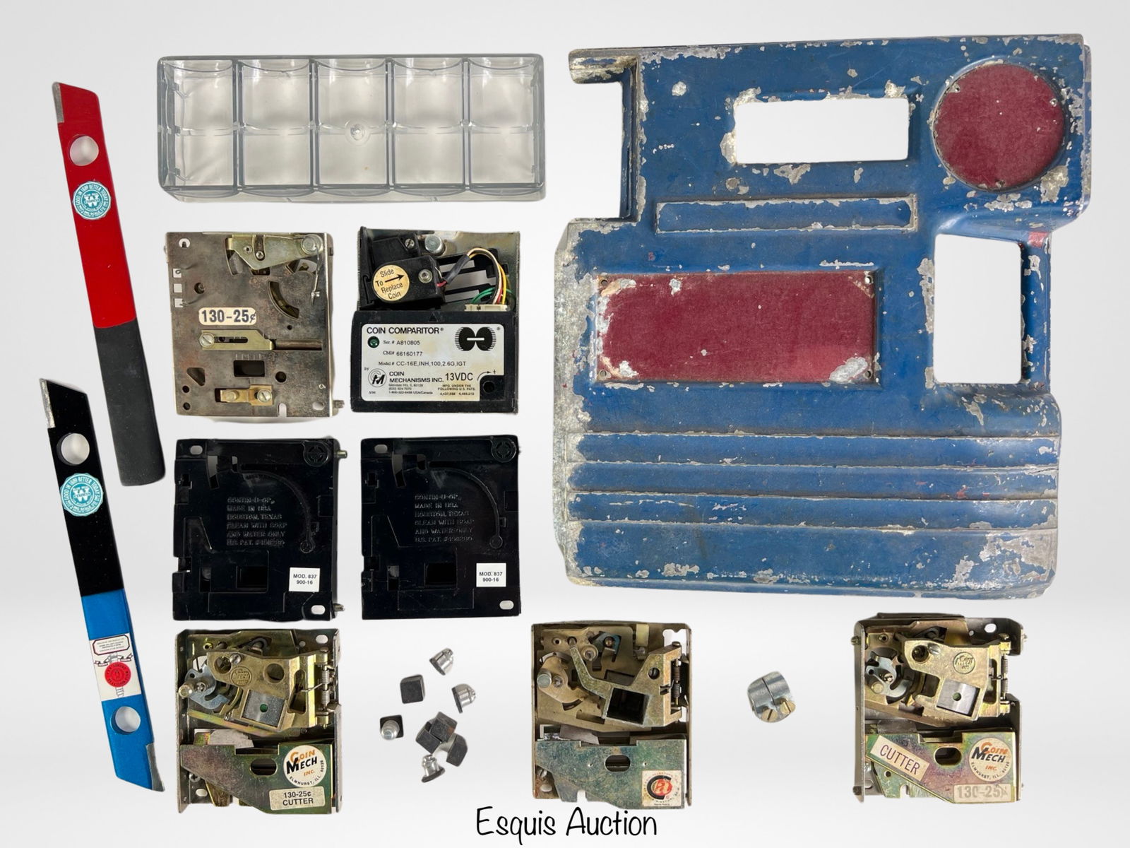 Vintage Slot Machine Parts & Mechanisms: Vintage Slot Machine Parts including Coin Mechanisms, Vintage Slot Machine Front Plate, etc...