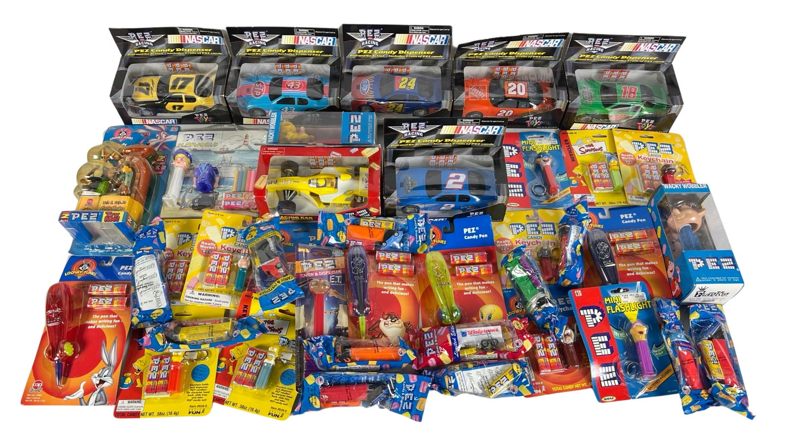 Pez Looney Tunes & Nascar Candy Dispensers Collect (1 of 4)
