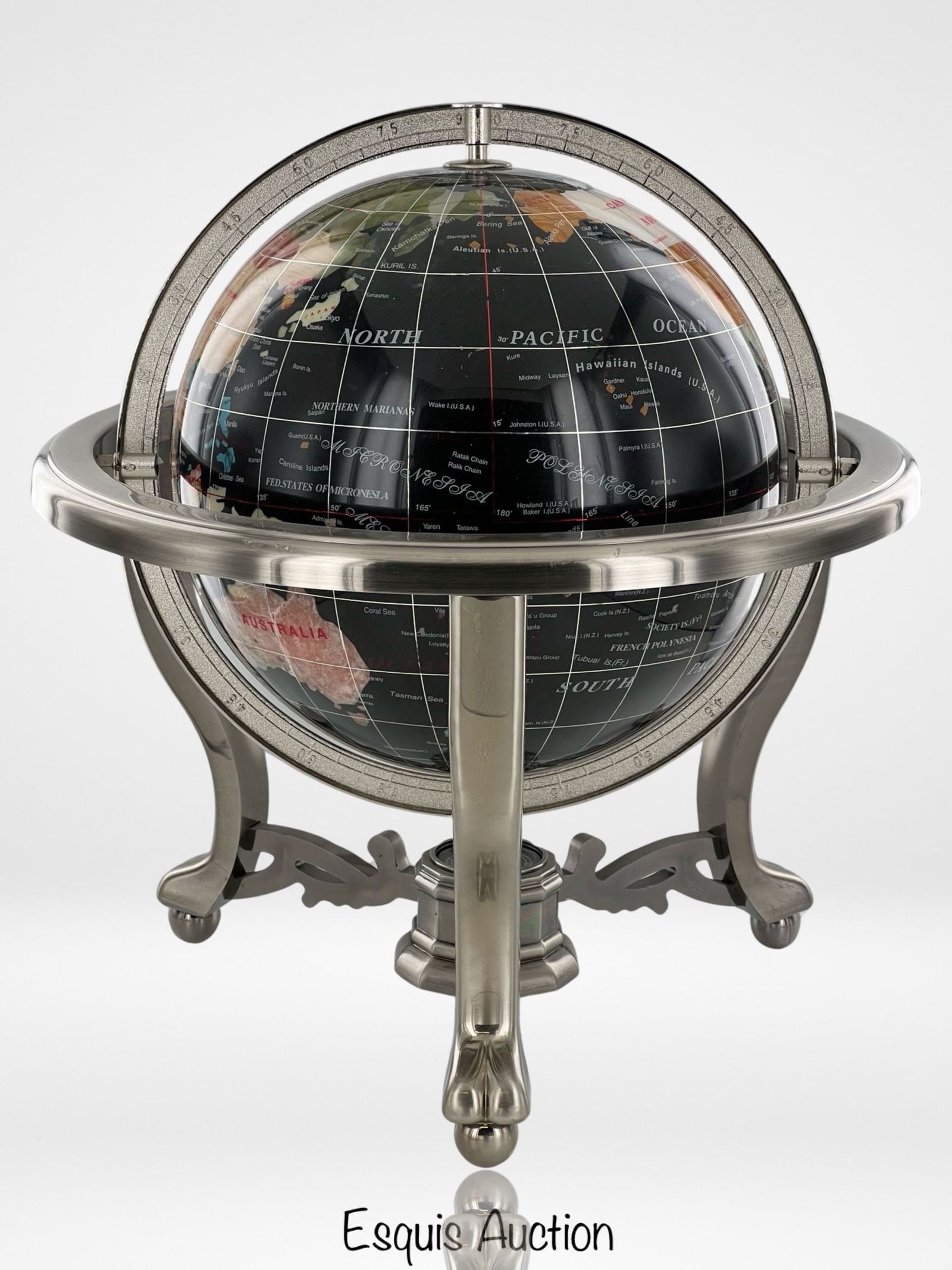 Alexander Kalifano Gemstone Tabletop World Globe (1 of 3)
