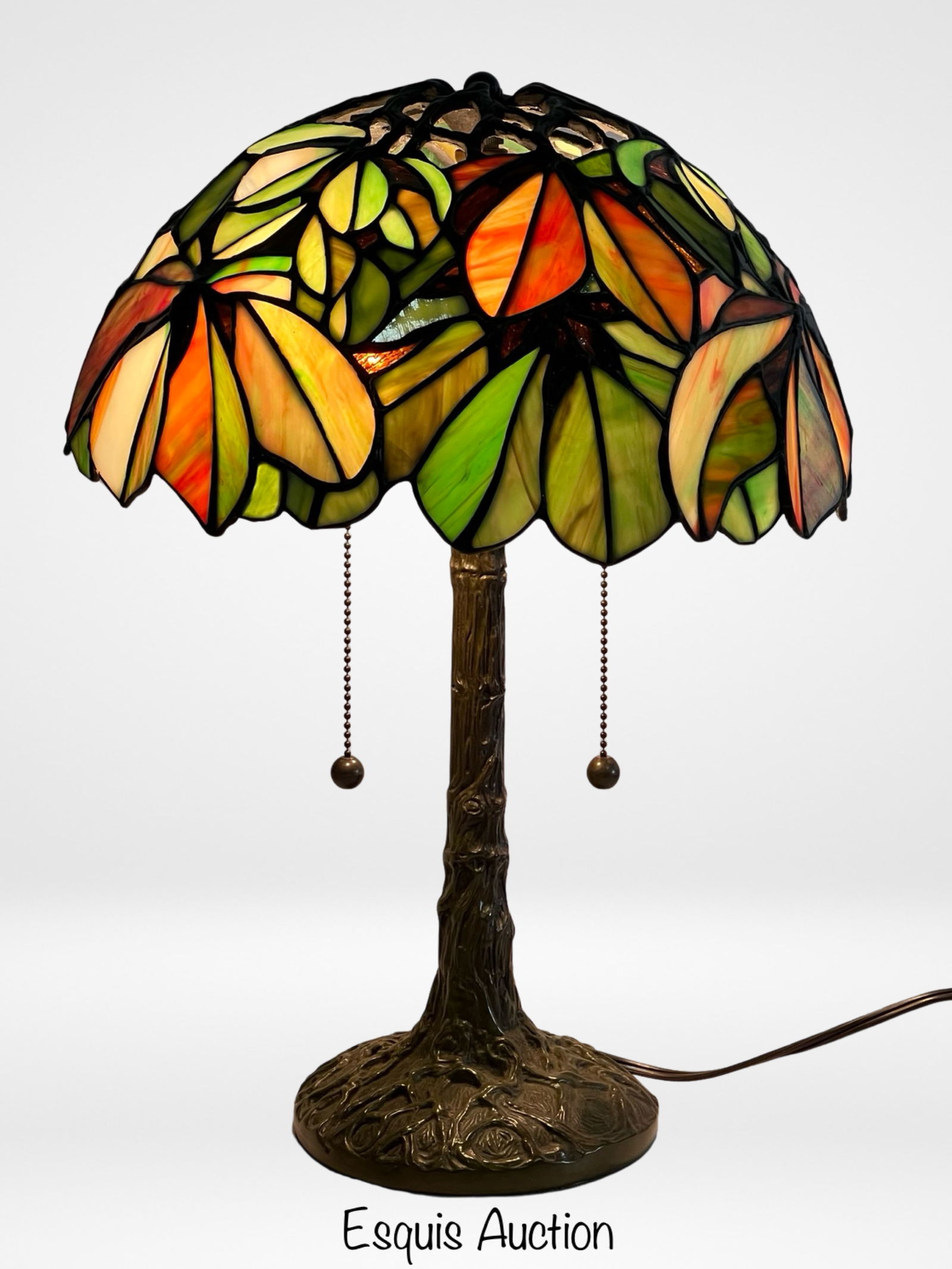 Quoizel Stained Glass Tiffany Style Table Lamp (1 of 3)