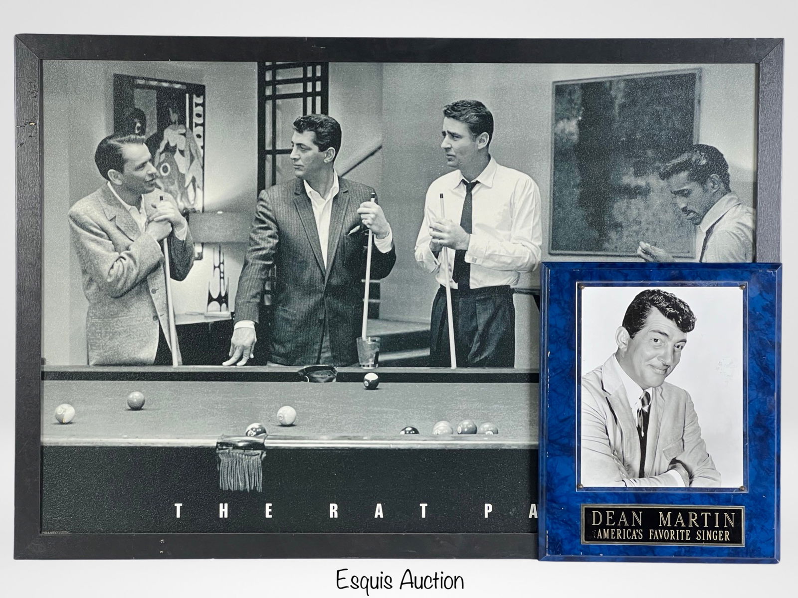 The Rat Pack Playing Pool Framed Art & Dean Martin (1 of 4)