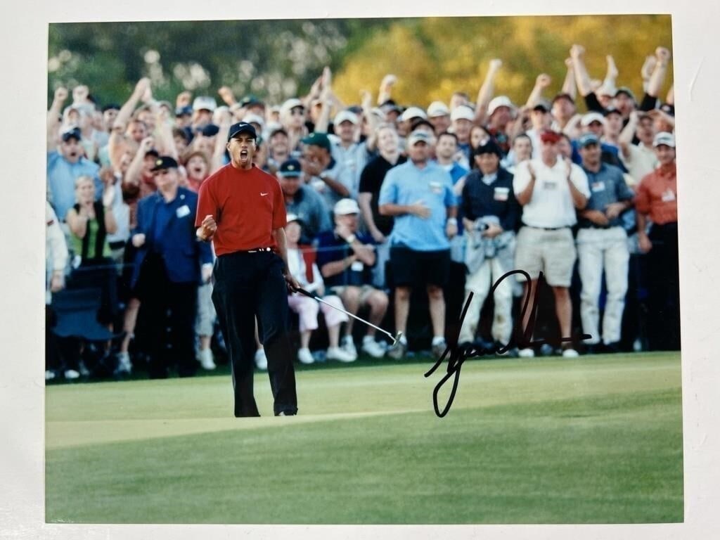Tiger Woods Signed "Masters Win" Photograph (1 of 3)