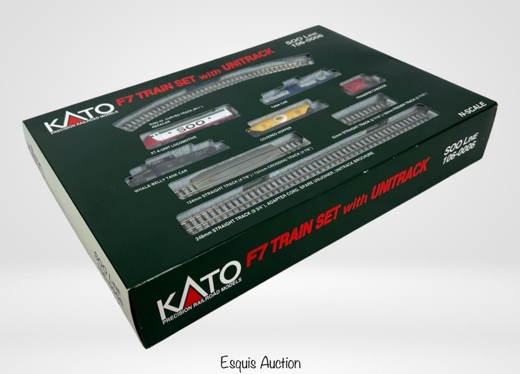 Kato N Scale F7 Train Set with Unitrack 106-006 (1 of 2)