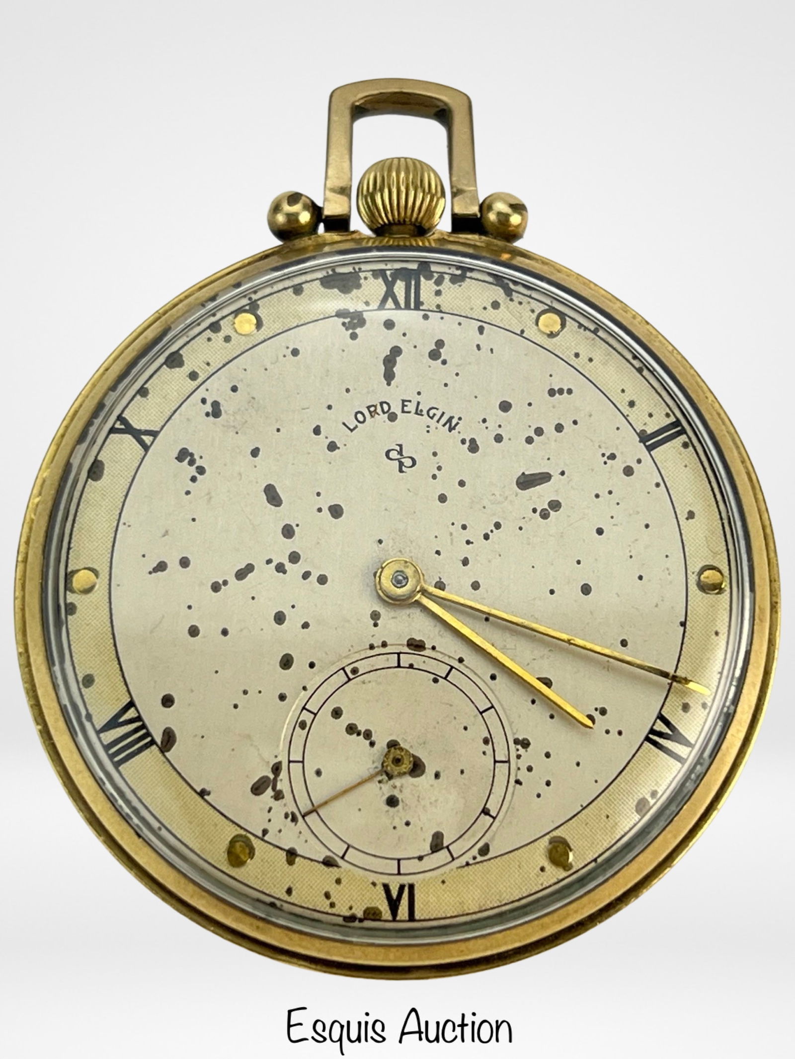 Vintage Lord Elgin 21 Jewels Pocket Watch 14k Gf Auction