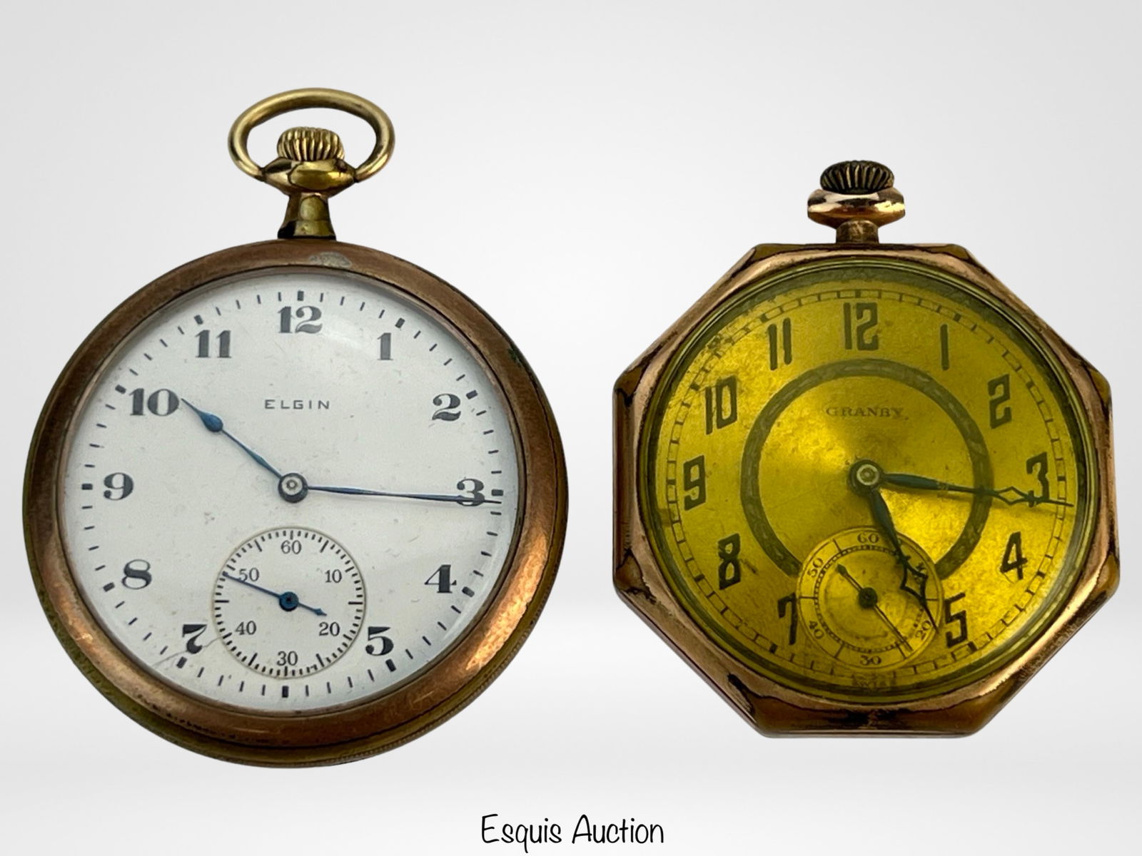 Two Antique Pocket Watches- Elgin & Granby (1 of 9)