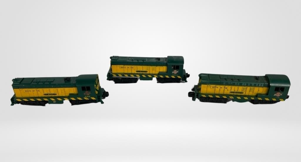 American Flyer- 3 Diesel Switcher Locomotives: American Flyer Vintage Chicago & Northwestern Diesel Switcher Locomotives. Including 21808, 21801-1 and 355. S Scale.