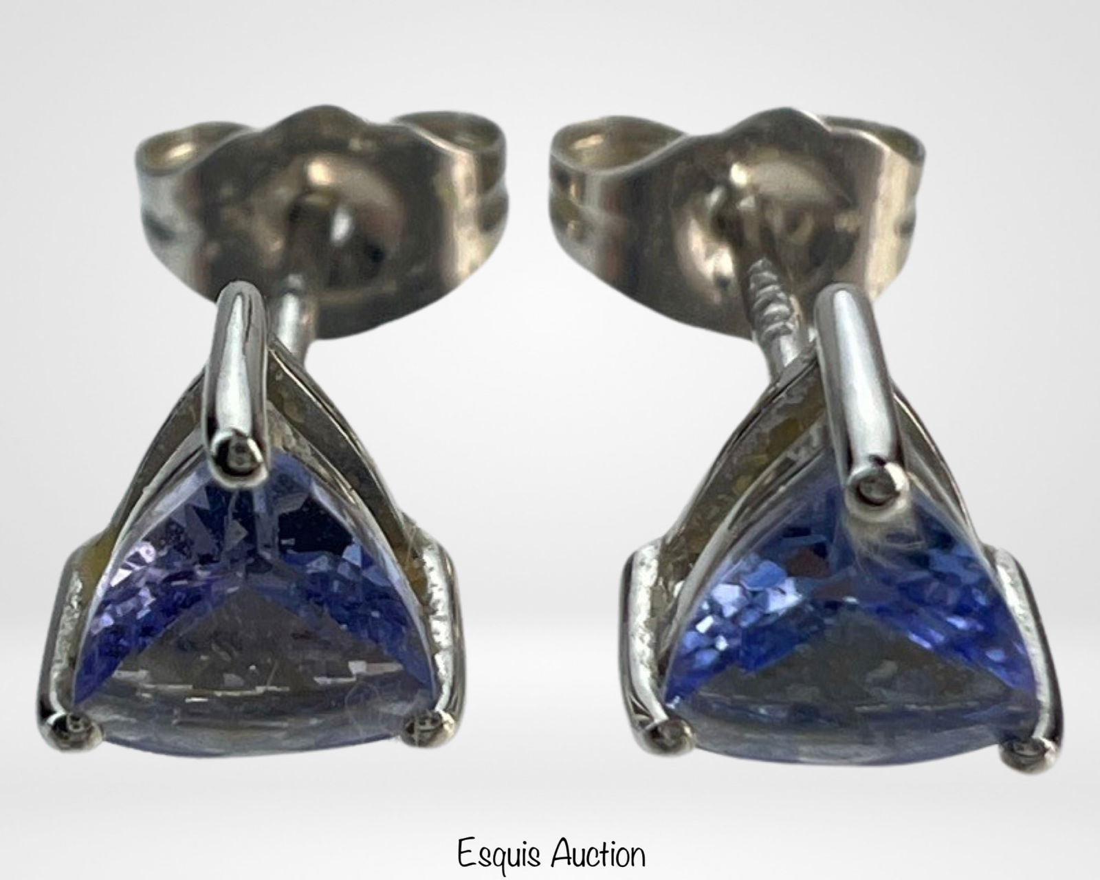 Effy 14k Gold Stud Earrings w/ Tanzanite (1 of 5)