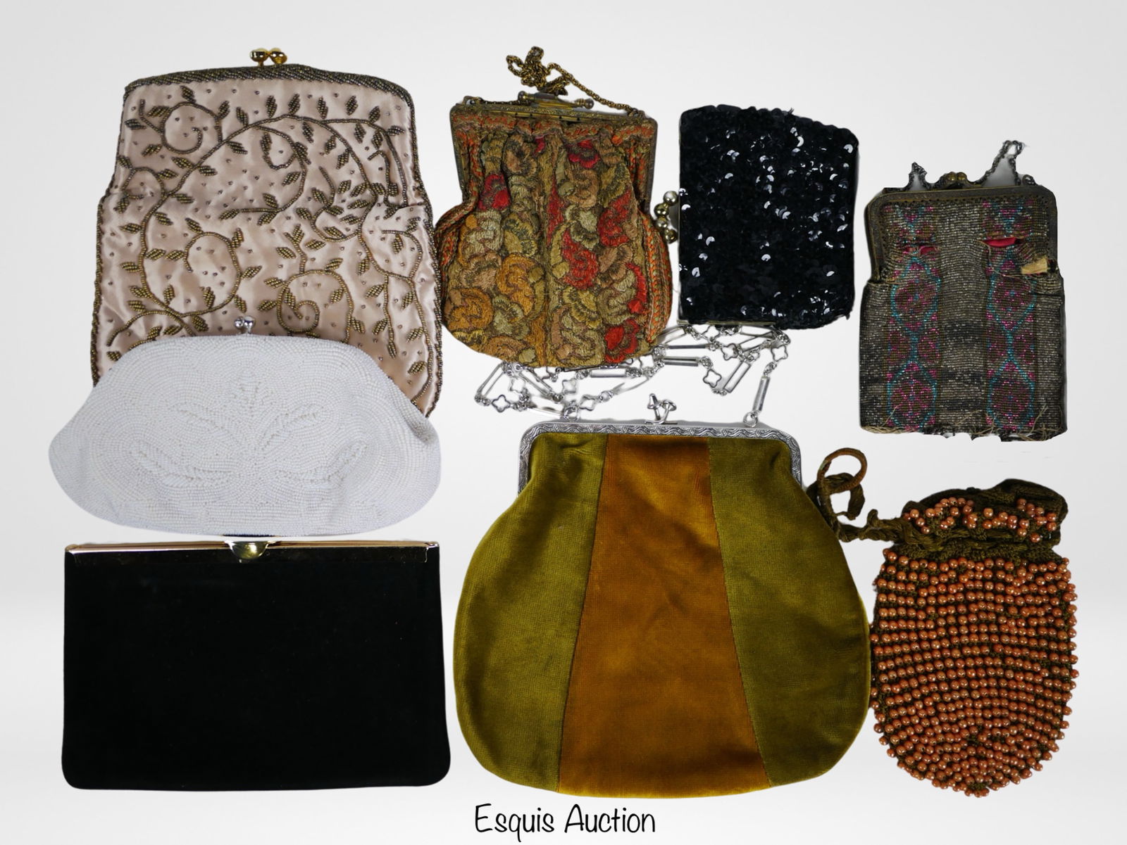 Vintage Lady's Evening Clutch Purses Bags (1 of 6)