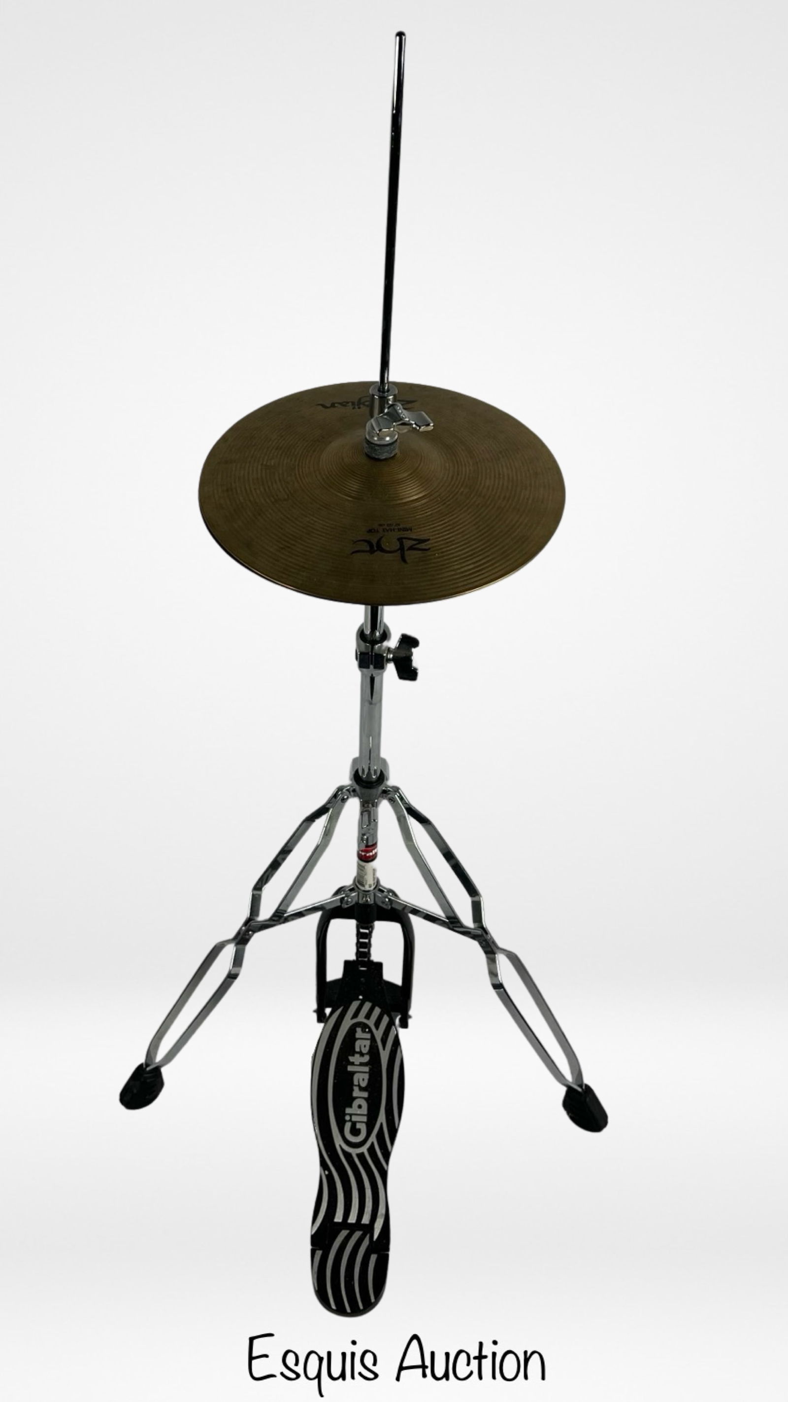 Zildjian 10" Mini Hi Hat Cymbals & Gibraltar Stand (1 of 3)