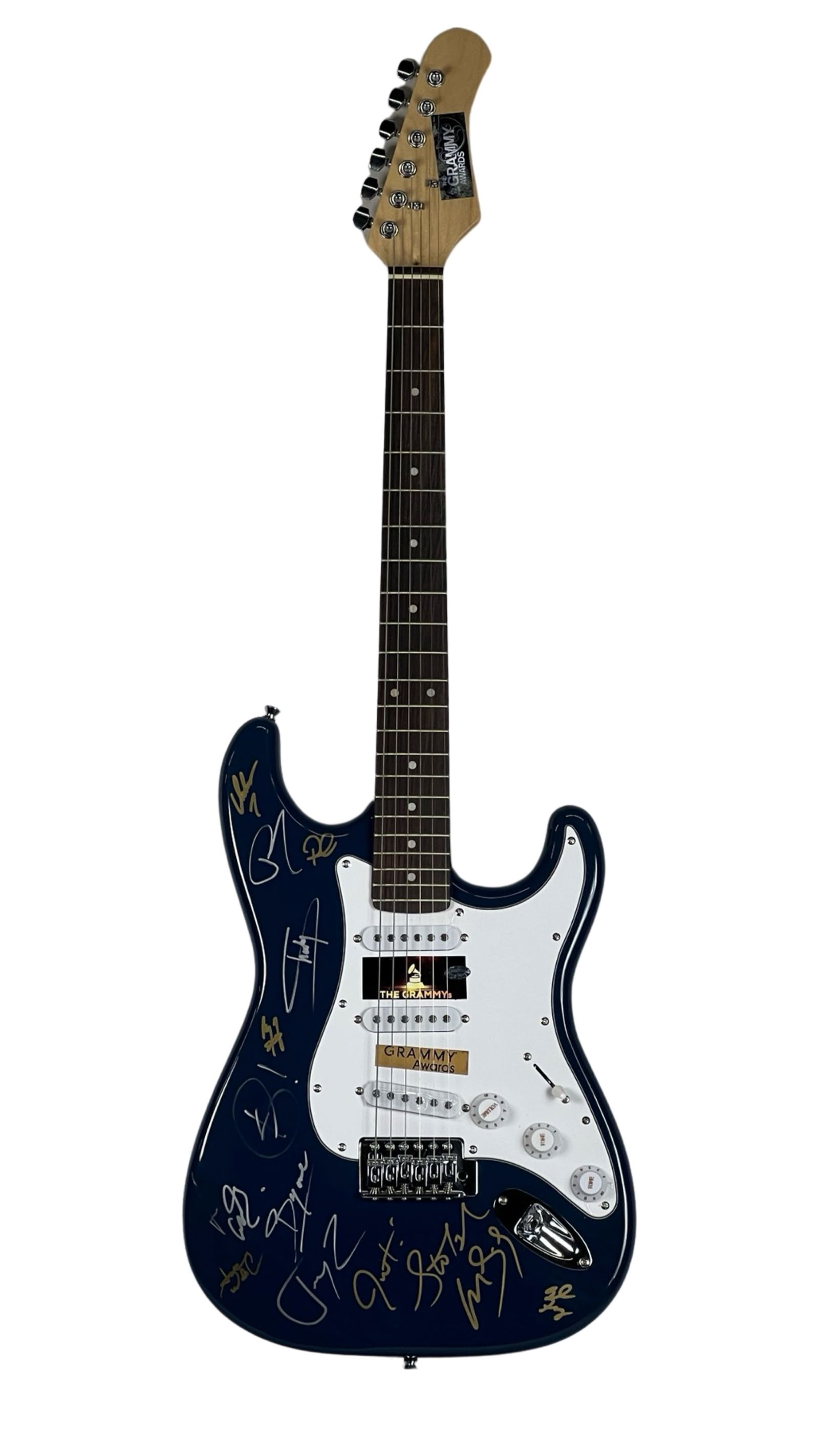 14 Music Legends/ Grammy Winners Signed Guitar (1 of 7)