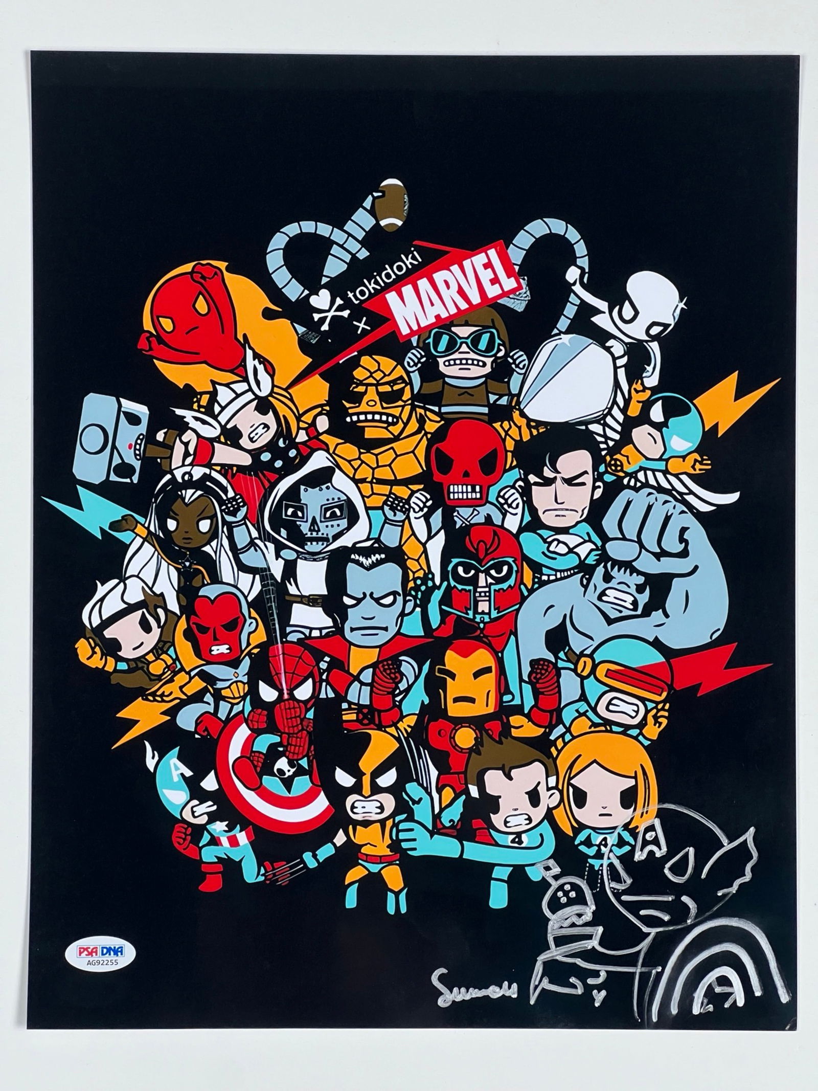 Simone Legno Autographed Marvel Superheroes Photo (1 of 3)