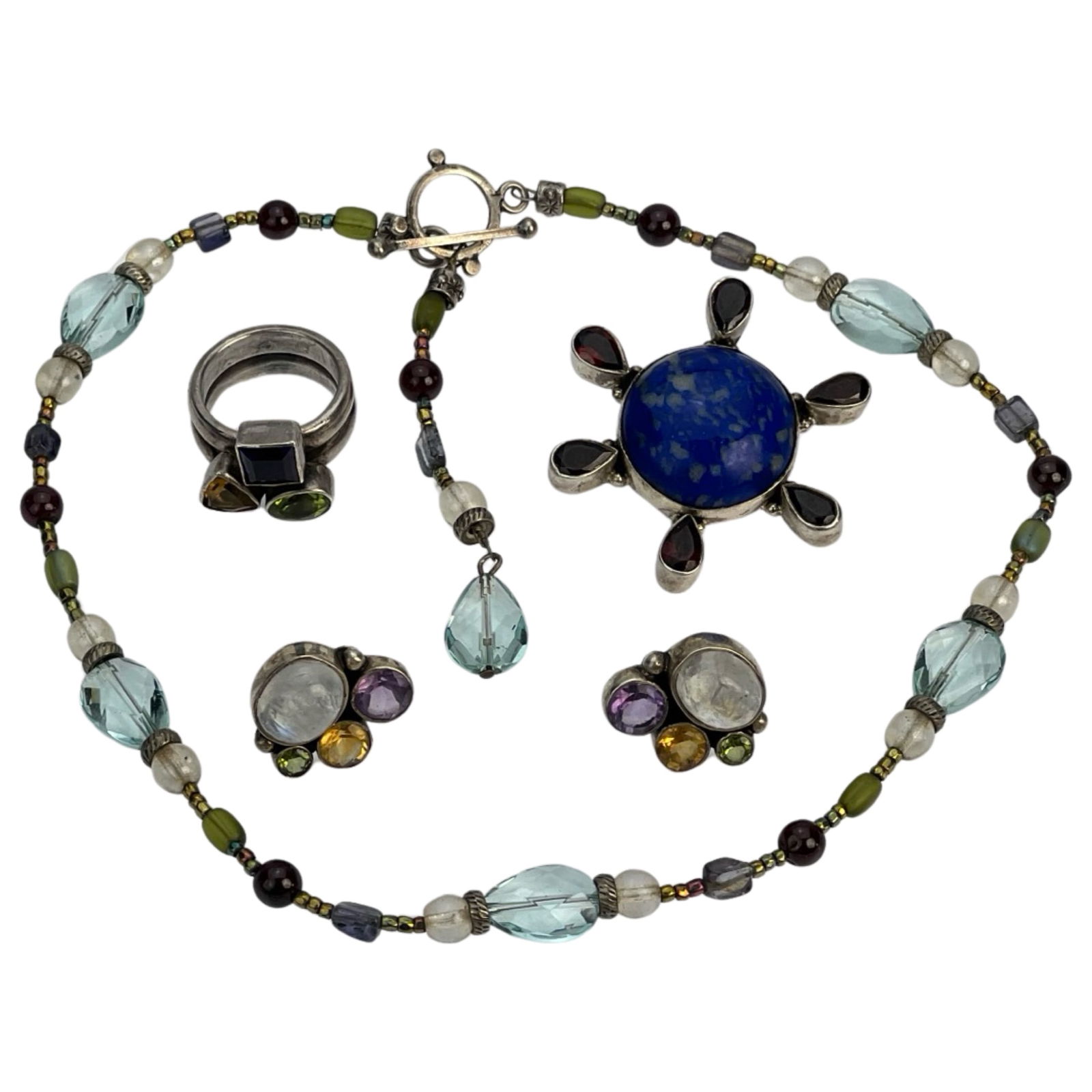 Group of Sterling Silver Multi-Stone Jewelry (1 of 5)