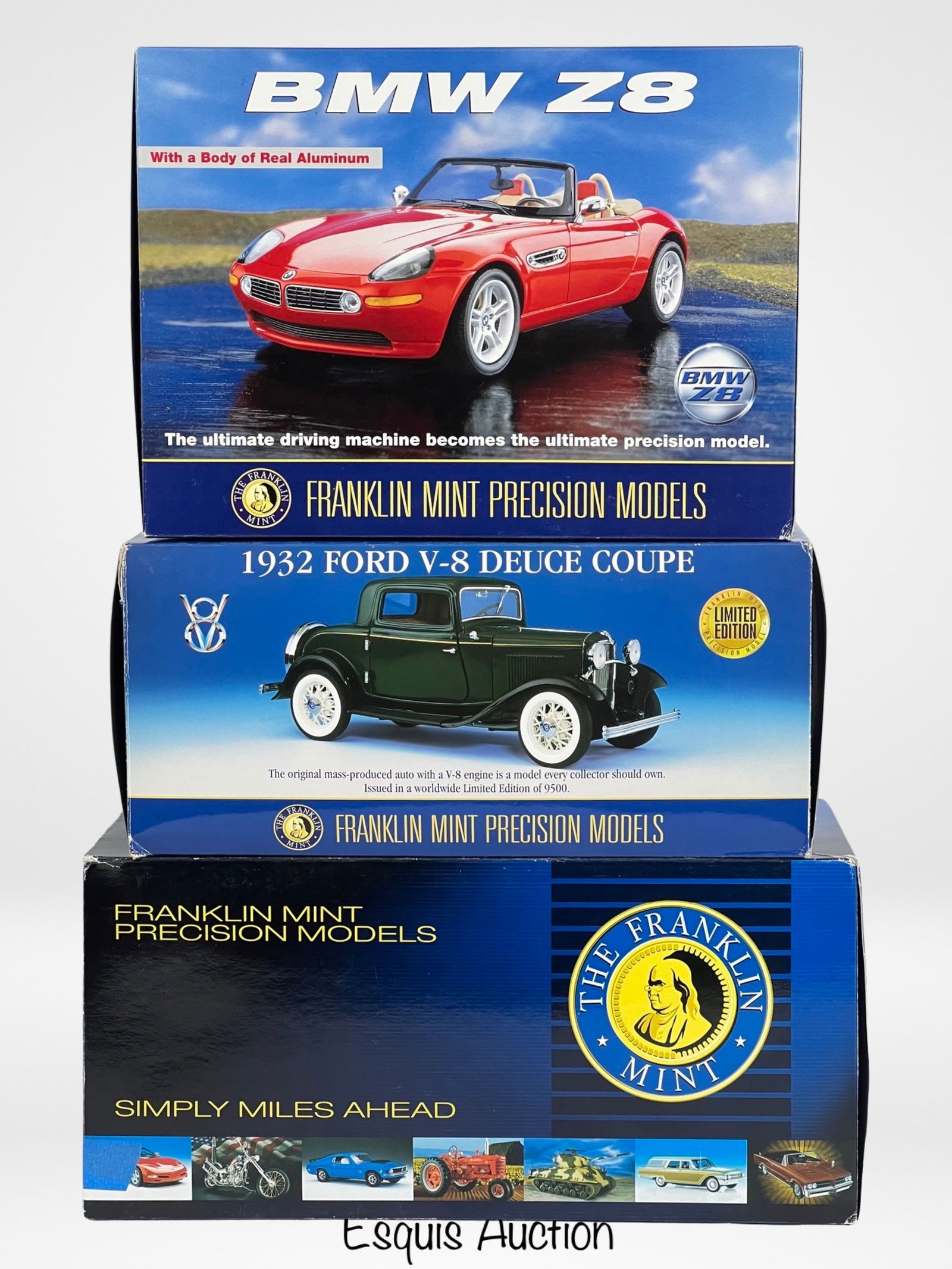 Franklin Mint- 3 Die-Cast Car Models (1 of 4)